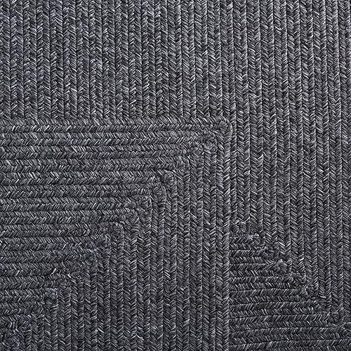 Miniatura 8 de SAFAVIEH Braided Collection - Alfombra decorativa de 3 x 5 pies, color negro, casa de campo hecha a mano, ideal para zonas de alto tráfico en