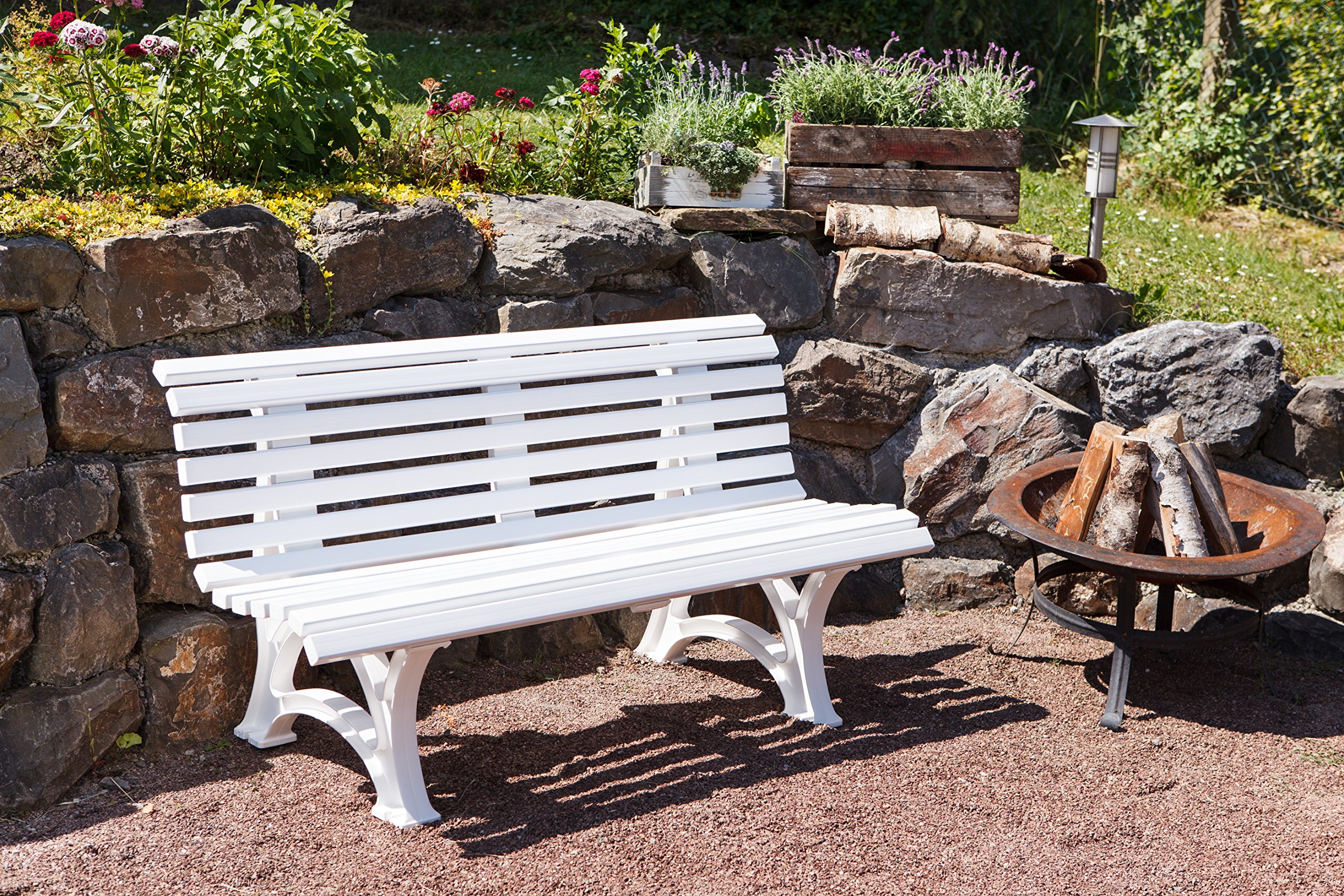 Banc d'extérieur en plastique