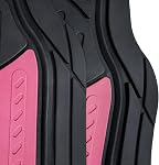 FH Group Automotive Floor Mats - Heavy-Duty Monster Eye Rubber for Cars, Universal Fit Full Set, Climaproof Mats, Trimmable Most Sedan, SUV, Truck Pink