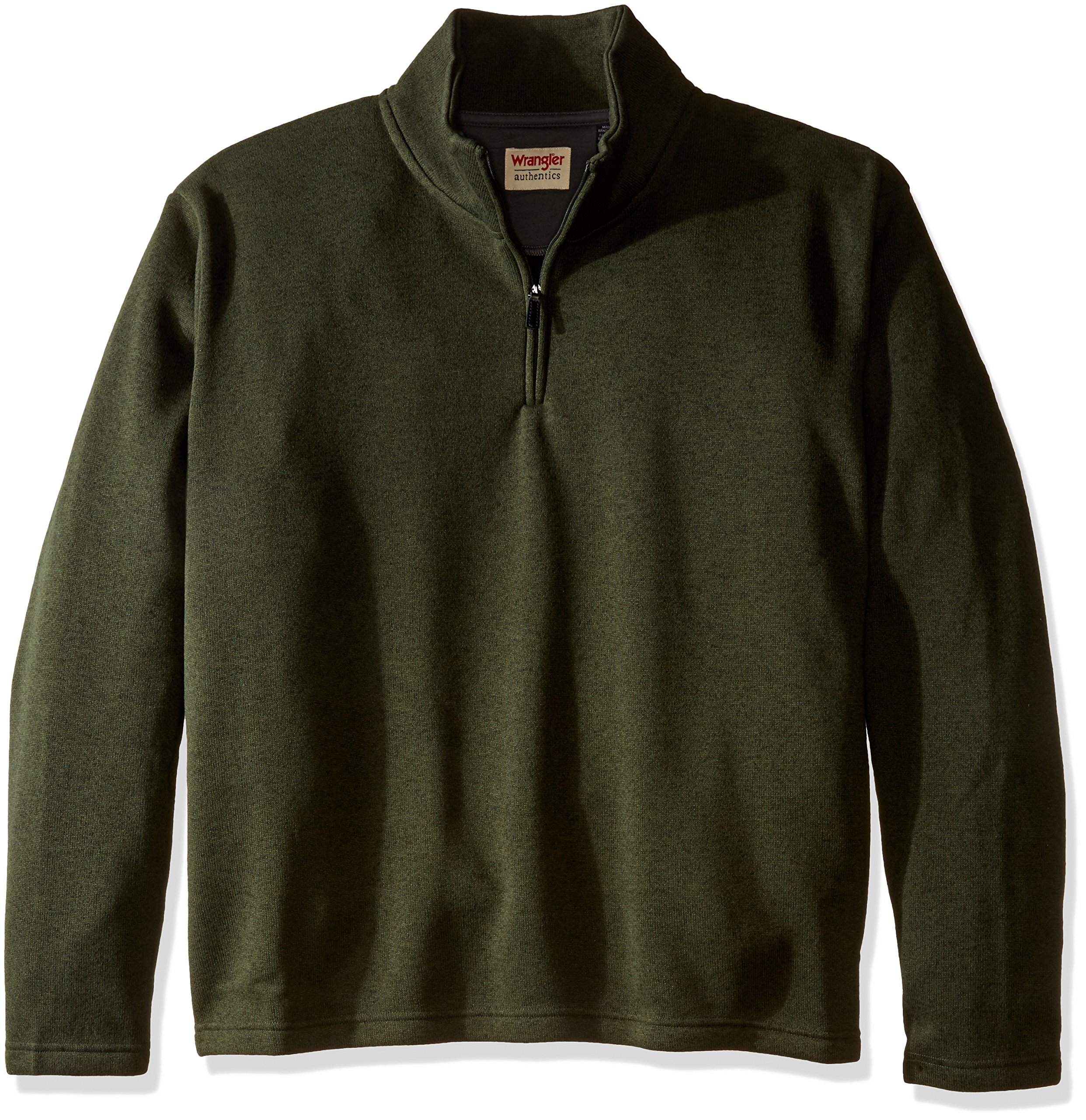 Wrangler Authentics Men's Long Sleeve Fleece Quarter-zip