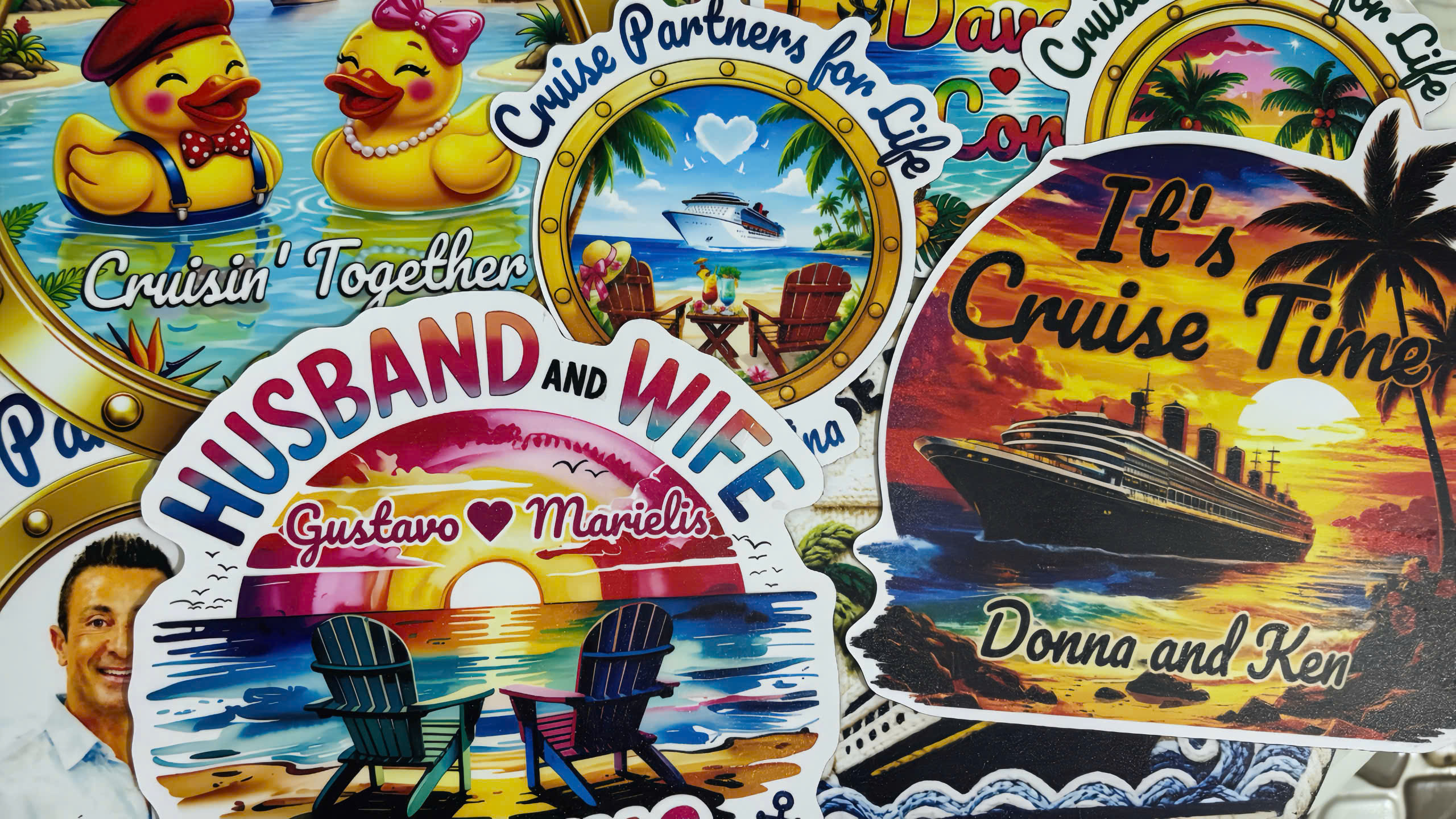 Imán decorativo personalizado para puerta de crucero miniatura 7