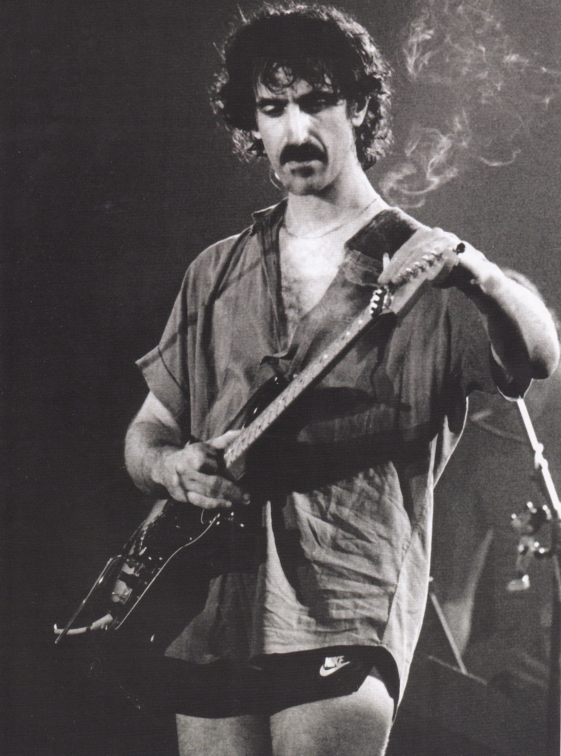 K1 Black Frank Zappa, Early 1980S - Miniature Poster & Card Frame