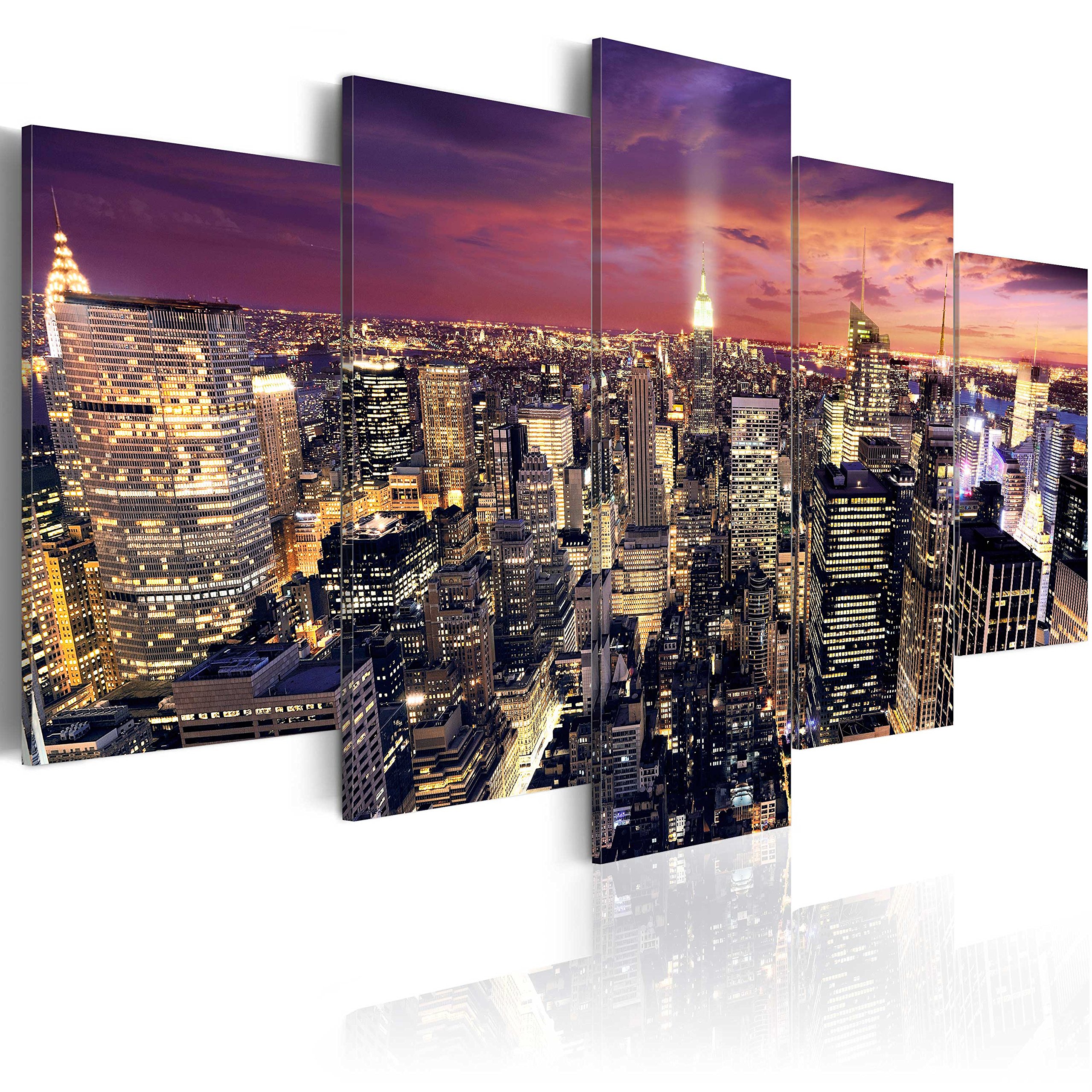 Amazon.com: artgeist - Textured Canvas Wall Art New York 40x20 in