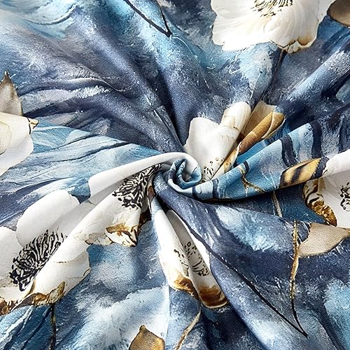 Miniatura 6 de Cupocupa Juego de edredón queen edredón de 7 piezas para cama tamaño queen edredón ultrasuave y ligero queen juego de cama floral para todas las