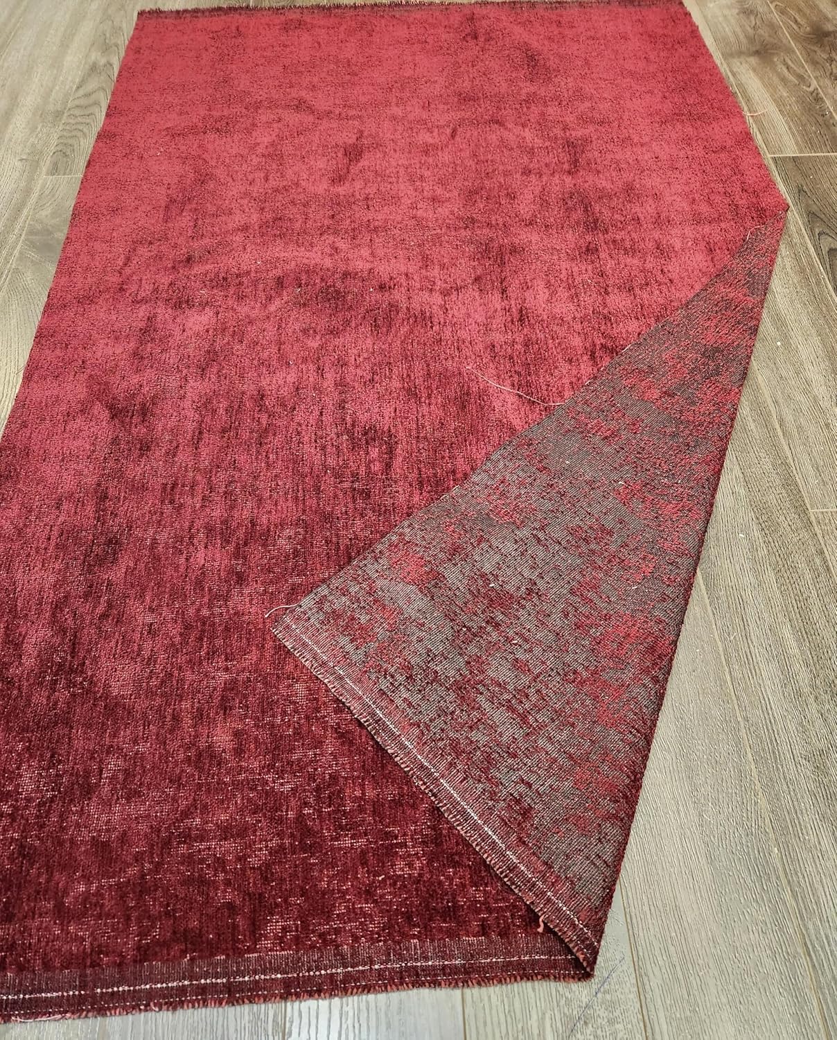 Chenille Fabric Sold by The Yard | for Upholstery, Seating, Drapery, Curtains, Accessories (Peta-Approved Vegan) | 1 Yard (36 inch x 55 inch) Cut by Yard (Burgundy, 1 Yard (36"x 55"))