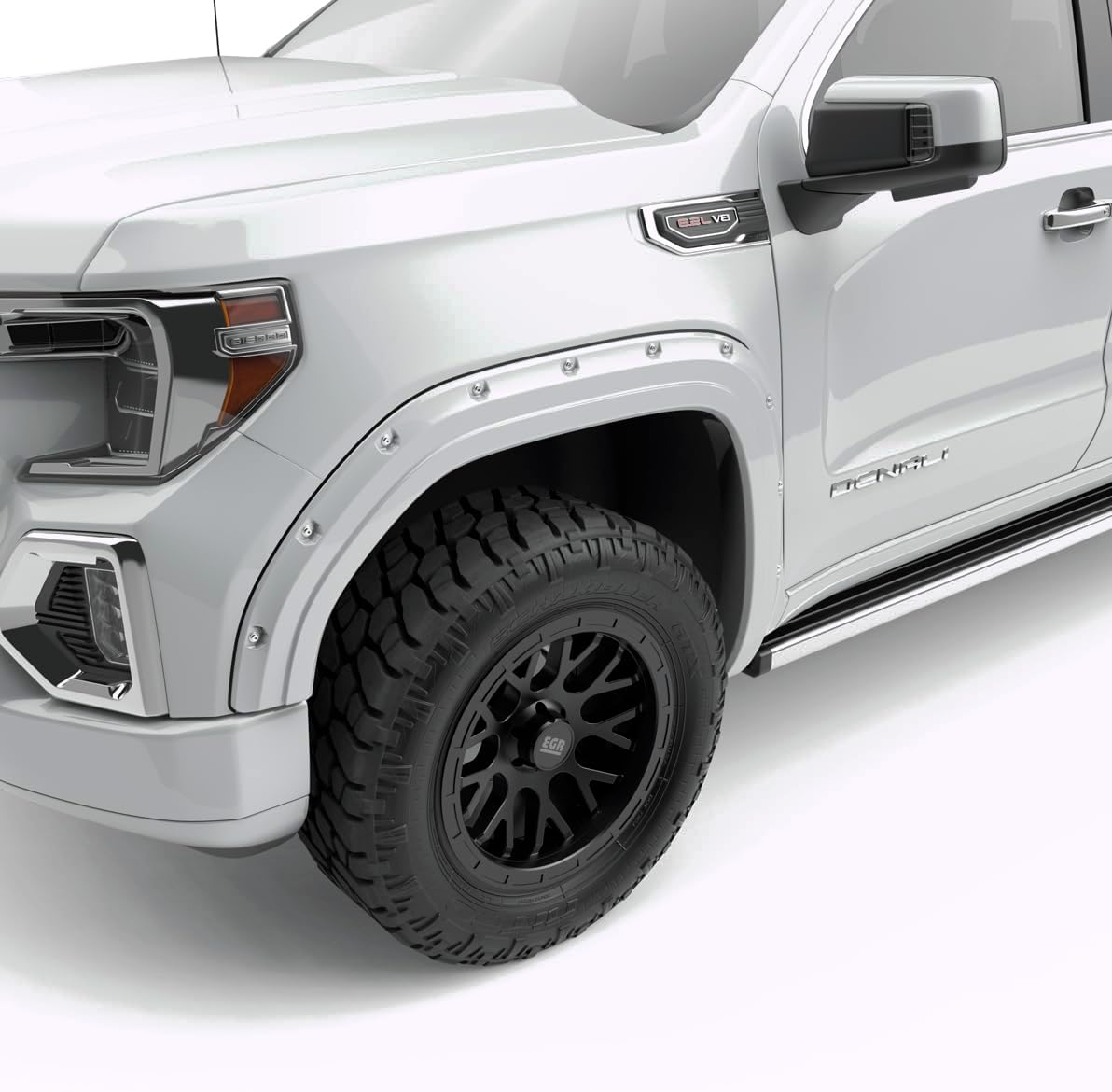 EGR 791794-GAZ Bolt-on Look Fender Flare Full Set, Color Match, Compatible With Select GMC Sierra Models