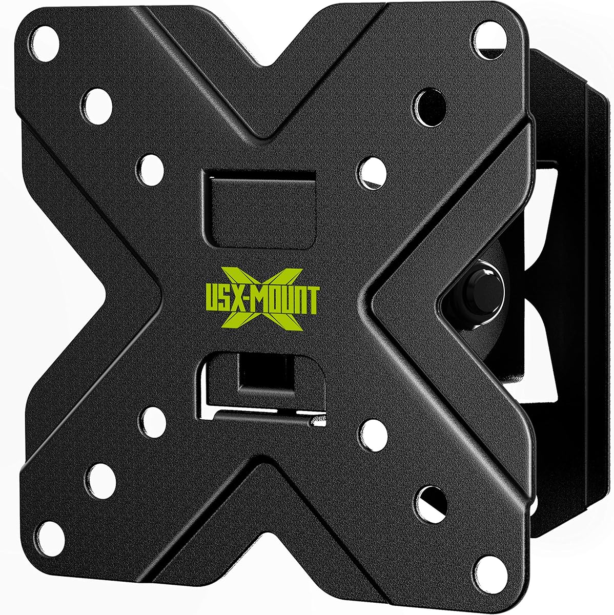 USX MOUNT Small TV Wall Mount Monitor Bracket | RV TV Mount | with Swivel and Tilt VESA Wall Mount for 10-26 27 32 inch LED OLED TVs and Monitors - VESA Size Up to 100x100mm and 22lb Capacity-XMS002