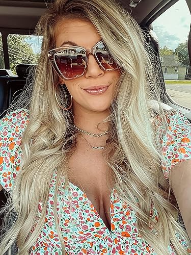 Miniatura 4 de DIFF Becky IV - Gafas de sol de ojo de gato para mujer, protección UV400, gafas de diseño de gran tamaño