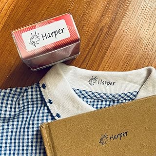 Custom Textile Stamp | School Uniform Name Stamp | Name Label Stamp | Personalised Fabric Name Stamp