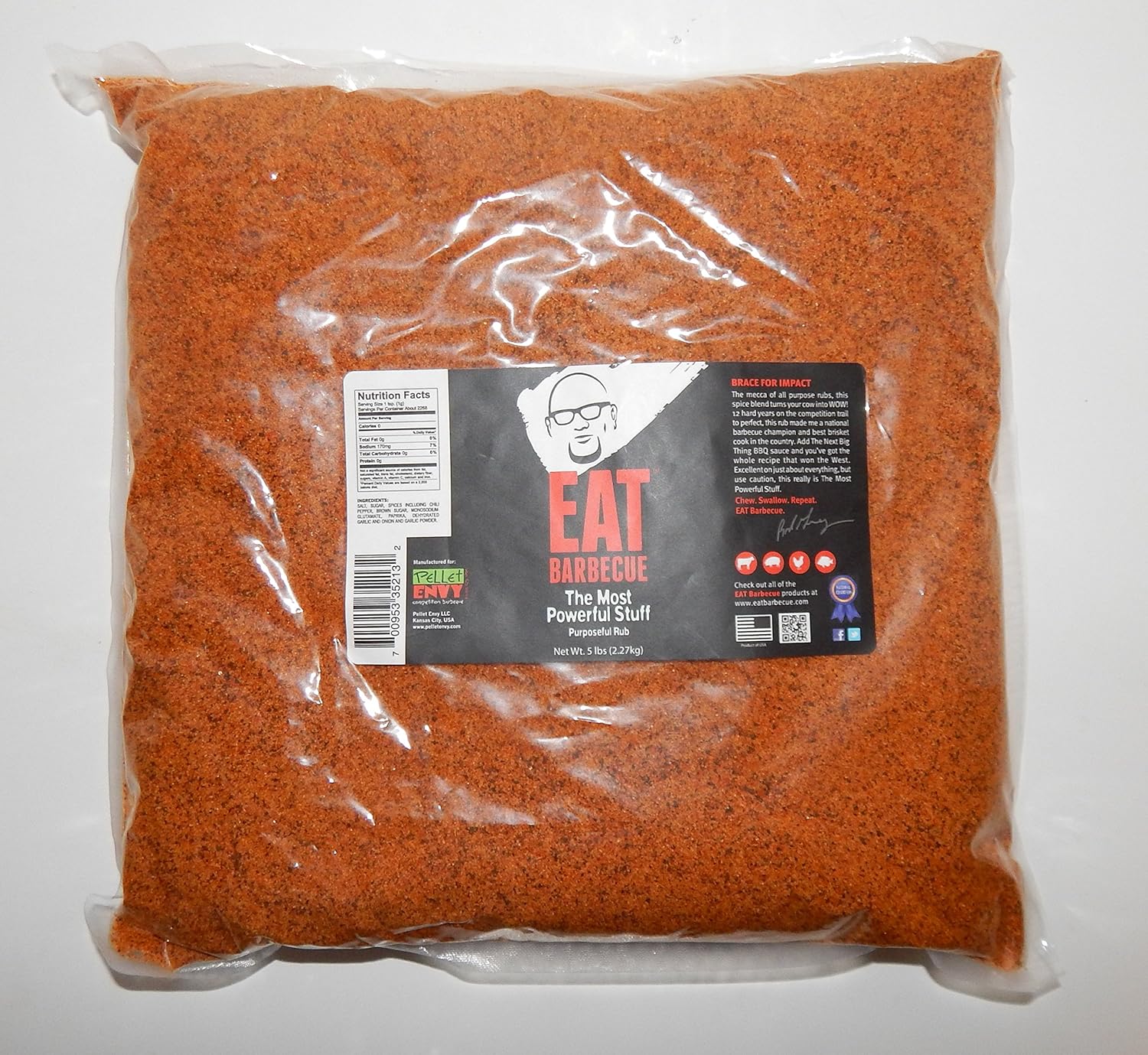 Pellet Envy EAT Barbecue the Most Powerful Stuff 5 Pound Bag