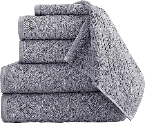 Miniatura 6 de Classic Turkish Towels - Juego de toallas de lujo para baño, 100% algodón turco, de secado rápido, toallas de baño suaves y absorbentes, toallas de