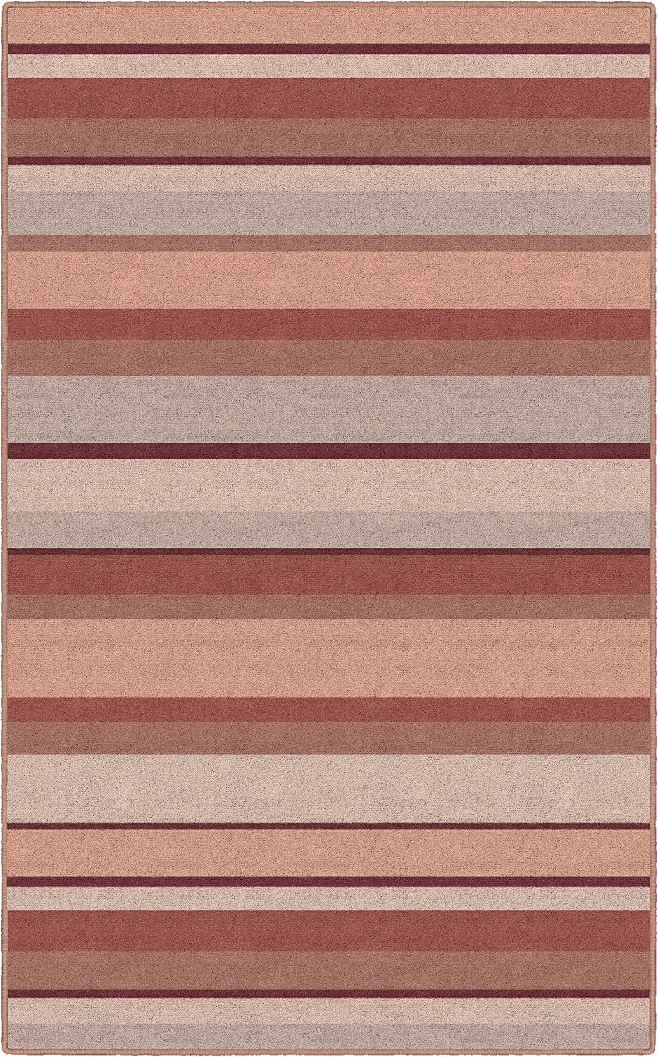 Brumlow Mills Classic Muted Traditional Striped Area Rug for Living Room, Dining, Kitchen Mat, Bedroom Carpet or Entryway Rug, 7'6" x 10', Terra Cotta