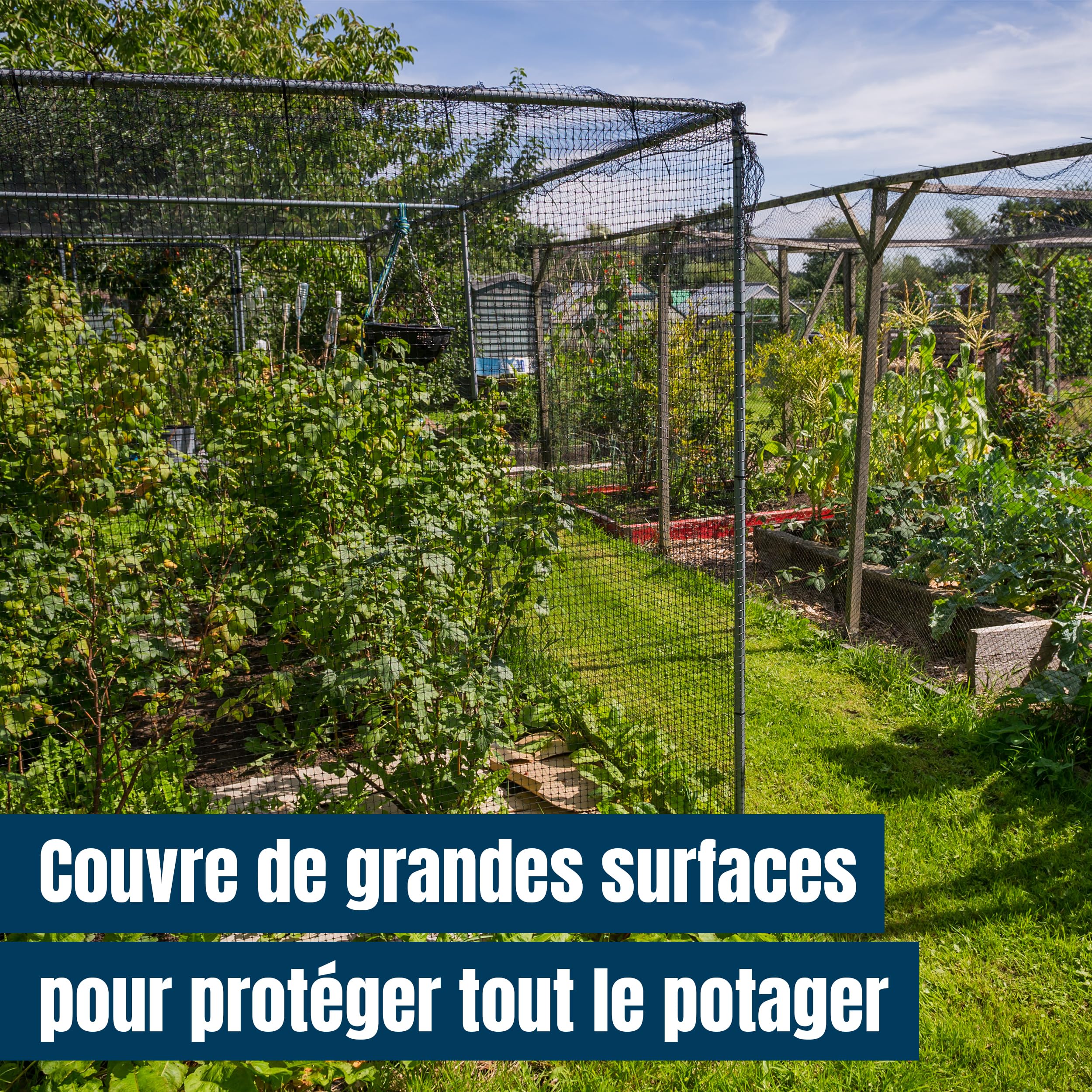 MEKKAPRO Filet Anti Oiseaux 2.1 x 27,4 m Filet de Protection Grillage Souple pour Balcon, Volière Extérieur, Barrière Anti Pigeon Solide 40 GSM