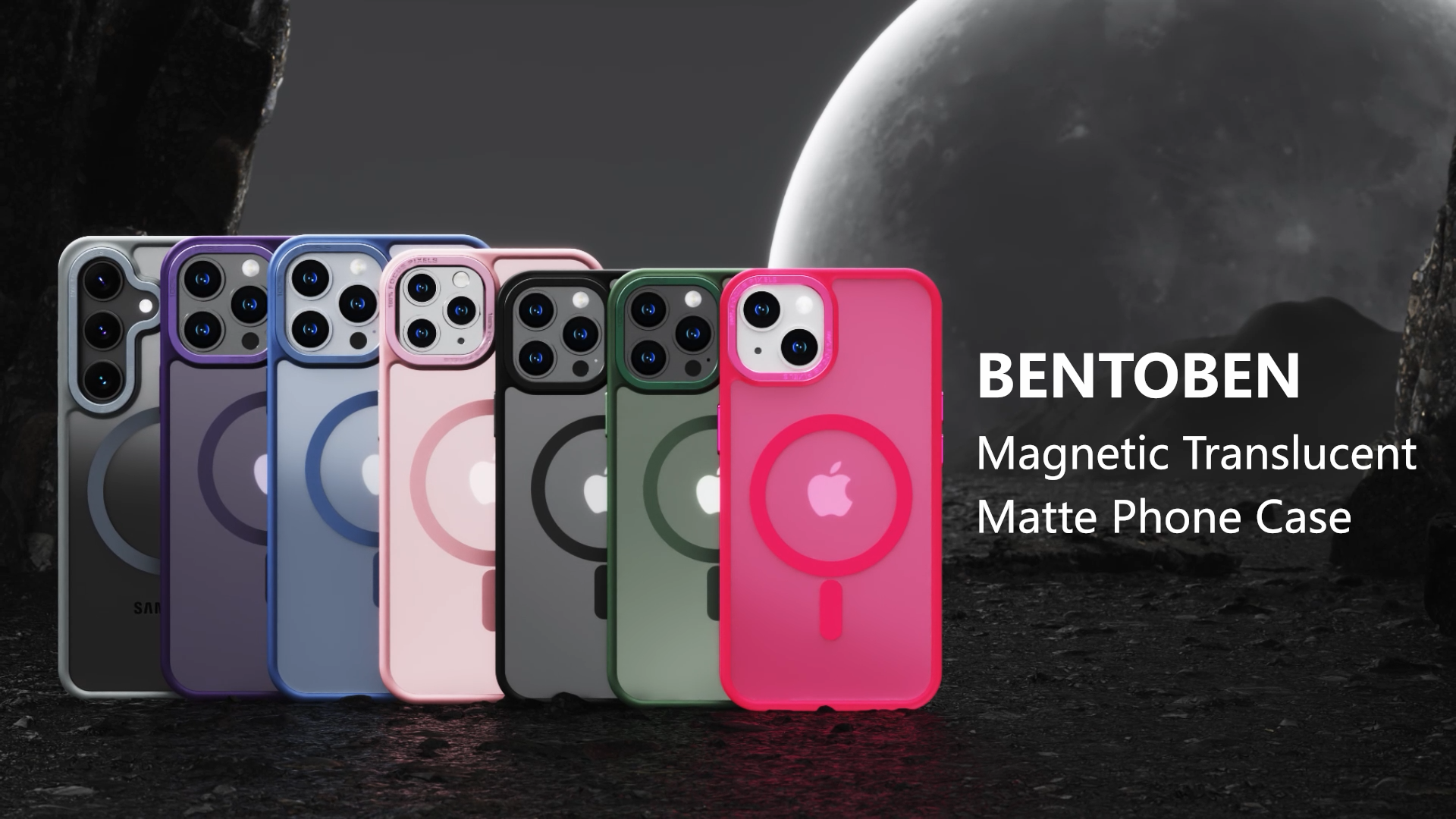 BENTOBEN Capa magnética para iPhone 13 e iPhone 14 [compatível com Magsafe] Capa protetora fosca translúcida para iPhone 13/14 fina à prova de choque para iPhone 13/14 6,1 polegadas, roxo claro
