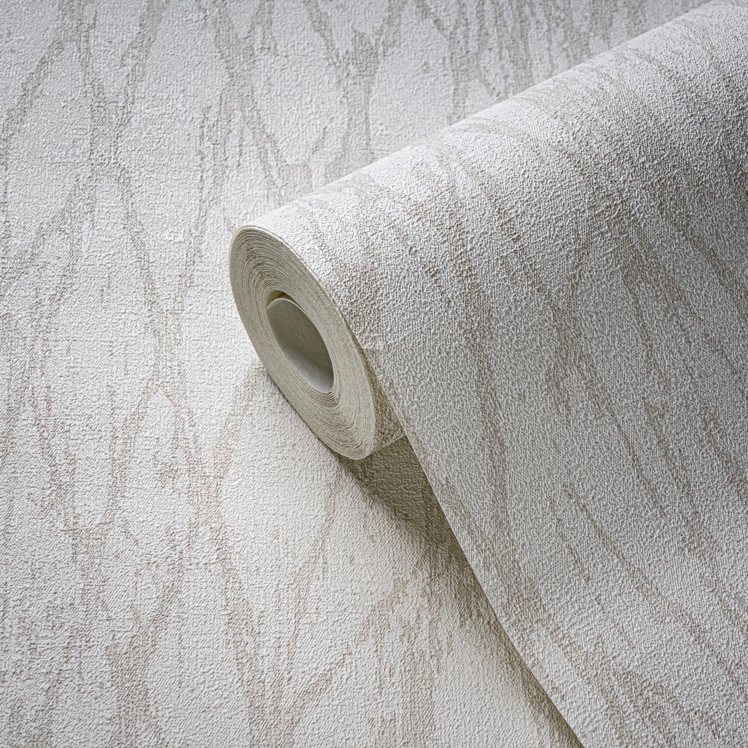 A.S. Création Vliestapete Trendwall Gestreift - Grau Metallic Schwarz Made In Germany