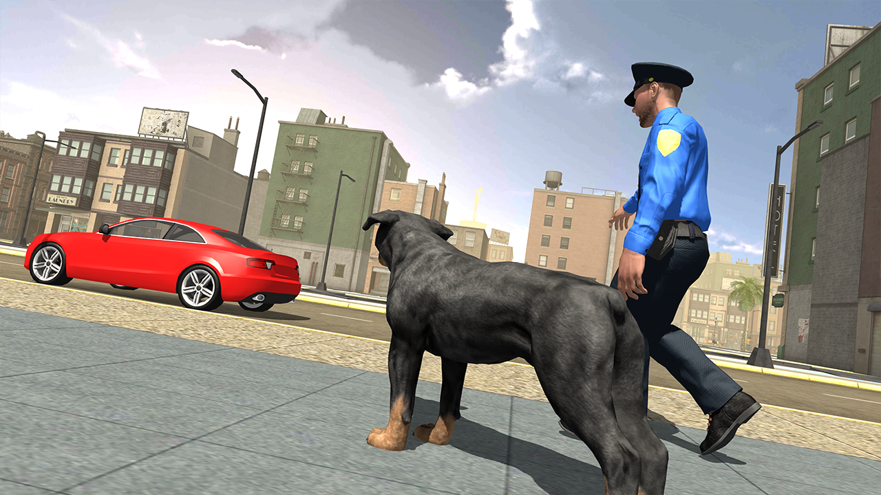 NY Police Dog Rotwiler Attack 3D : Gangster Chase Survival Mission