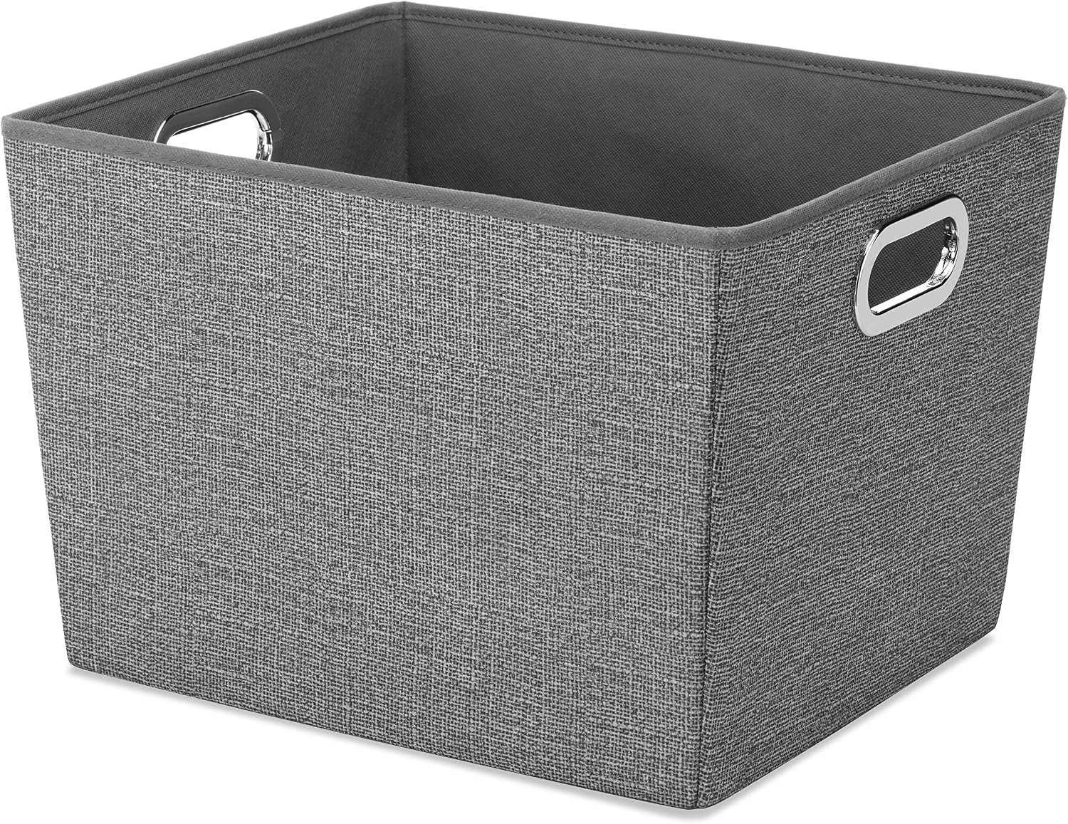 Whitmor Small Tote Crosshatch Gray image 3
