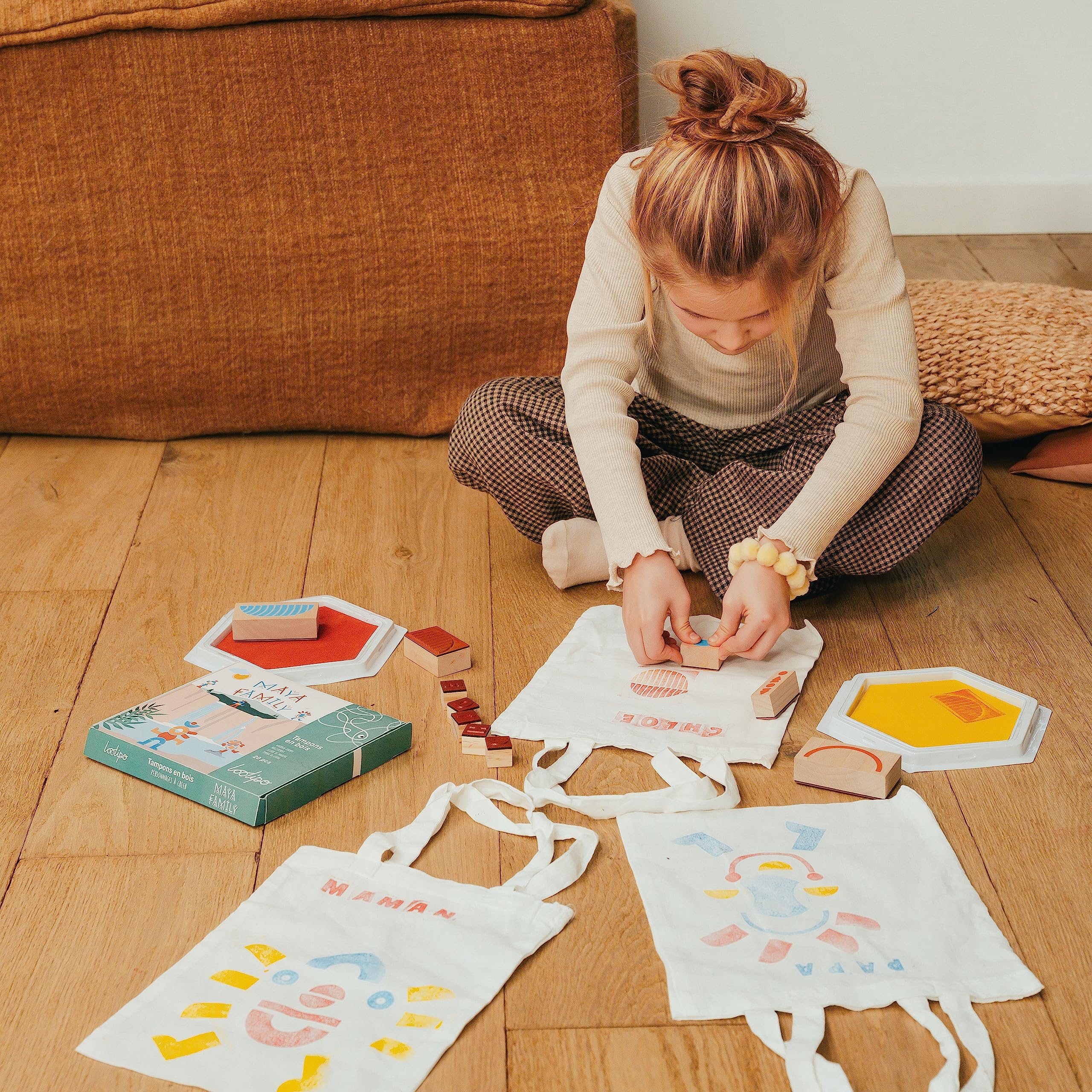 LOOLIPO - MINI TAMPONS EN CAOUTCHOUC + ENCREUR - CHRISTMAS