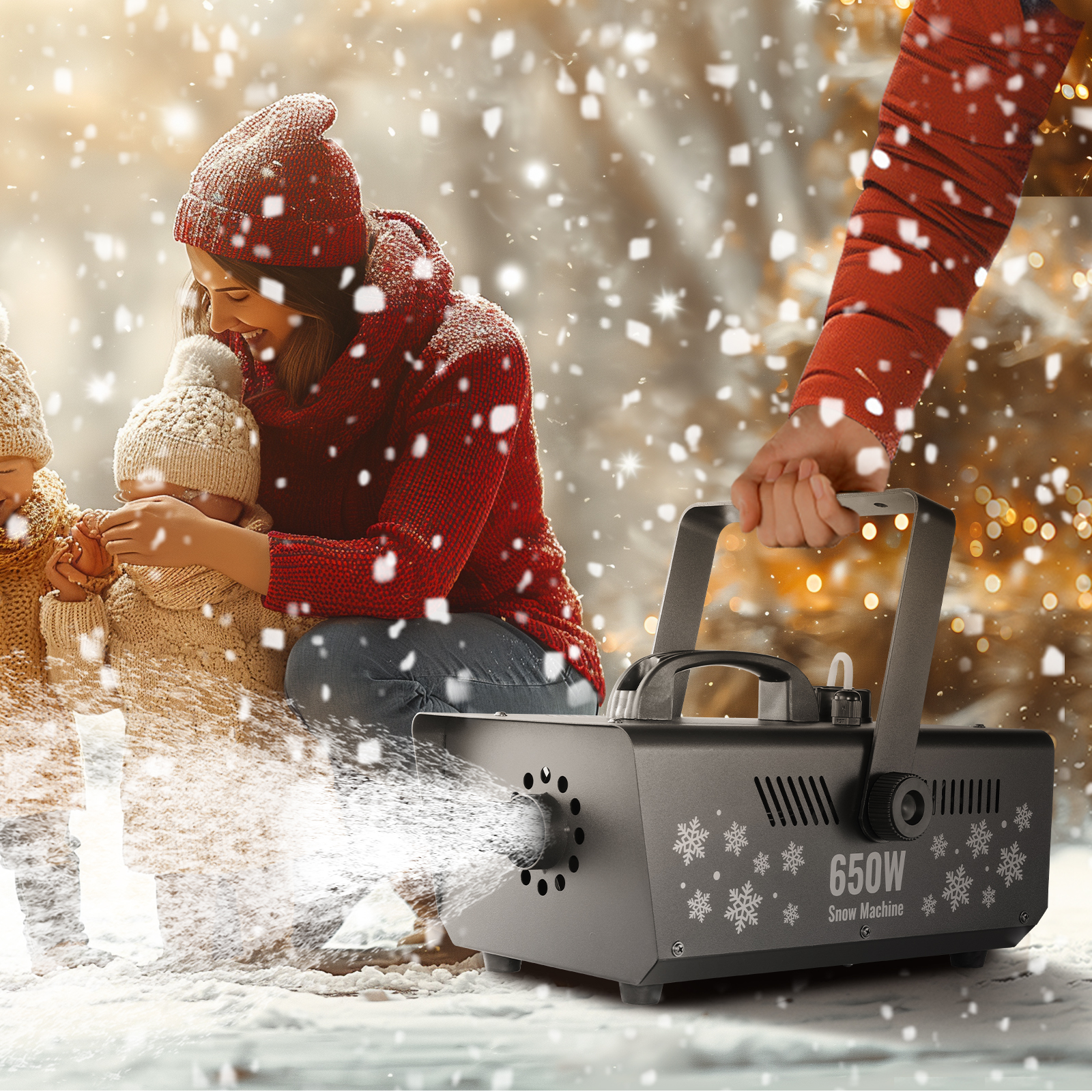 Portable Snow Blower 1200W Wireless Remote Snow Machine - 4500 CFM ...