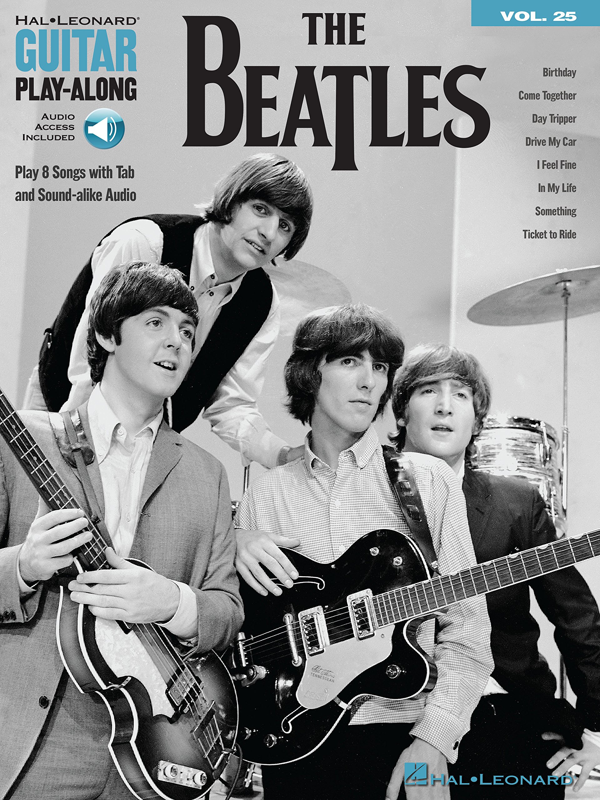 The Beatles Guitar Play-Along Volume 25 livre de partitions avec audio en ligne Hal Leonard