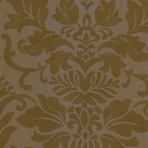 Miniatura 11 de Elrene Home Fashions Antonia Damasco Floral - Panel de Cortina Opaca Individual para Ventana, 52"x108", Oro Antiguo