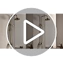 Mitigeur et colonne de douche rétro laiton antique ESOP contre calcaire - 8