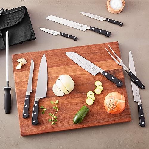Miniatura 6 de Mercer - Cuchillo de cocina, Juego de cuchillos de 10 unidades, Negro