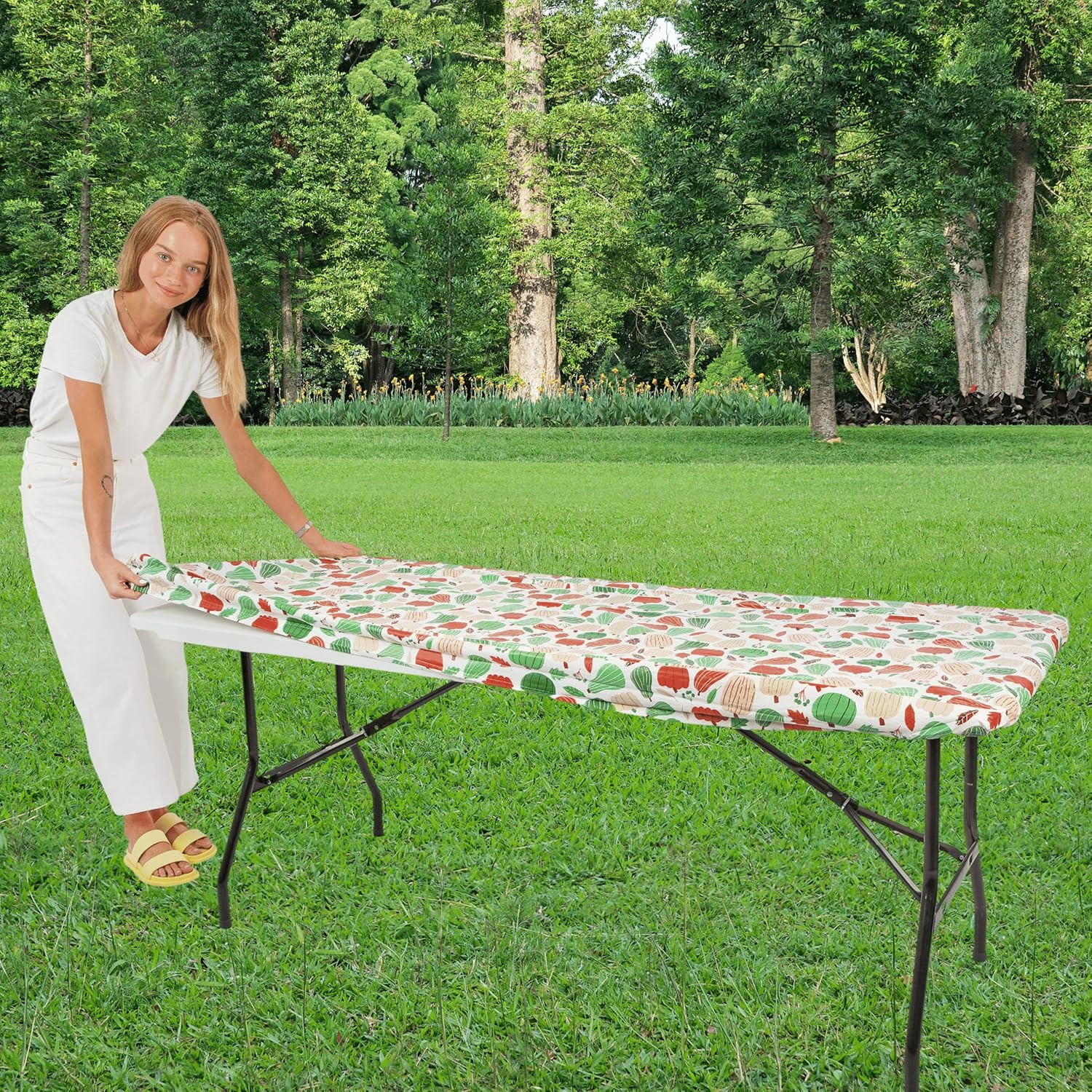 Tablecloth for Folding Table Fitted Rectangular Table