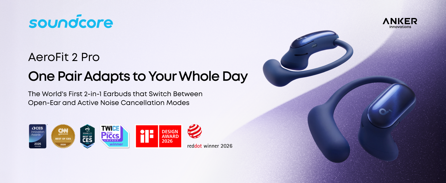 Amazon.com: Soundcore AeroFit 2 Pro by Anker, Open-Ear with Semi