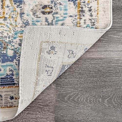 Miniatura 8 de nuLOOM Sky Fading Token - Alfombra de pasillo, 2 pies 6 pulgadas x 6 pies, color azul