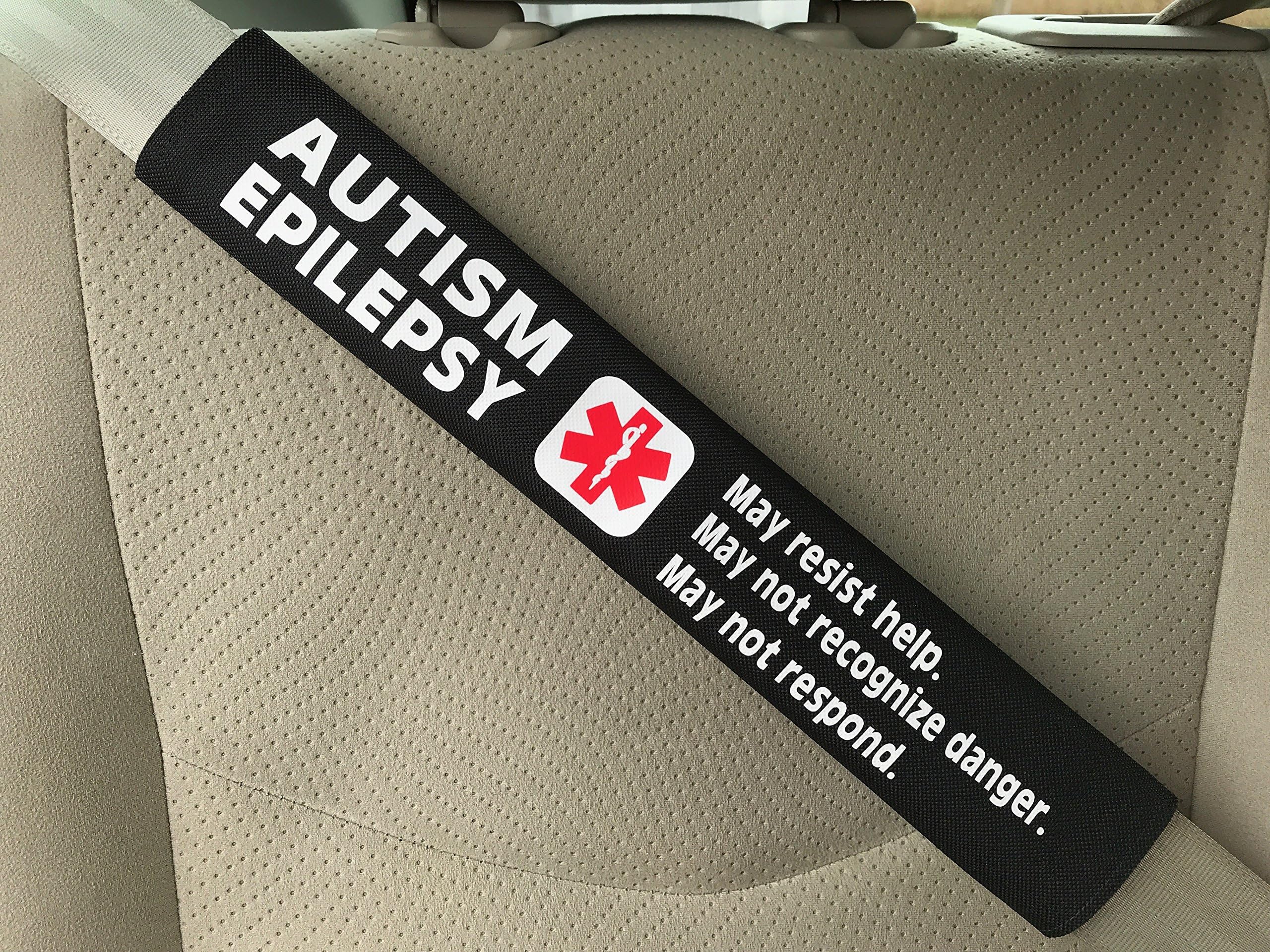 Autism Epilepsy Seizure Medical Alert Seat Belt Cover
