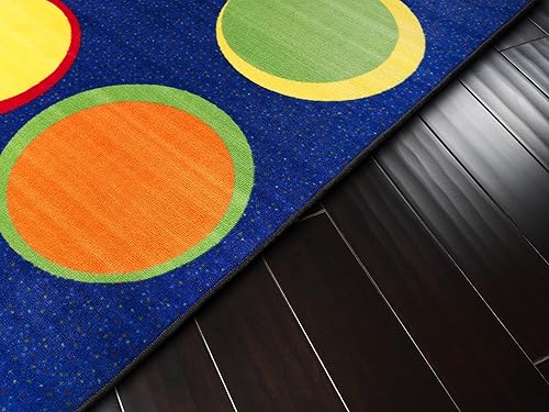 Miniatura 16 de Flagship Carpets Sitting Spots - Alfombra rectangular de asiento para aula infantil o sala de juegos infantil, alfombra de aprendizaje en el hogar,