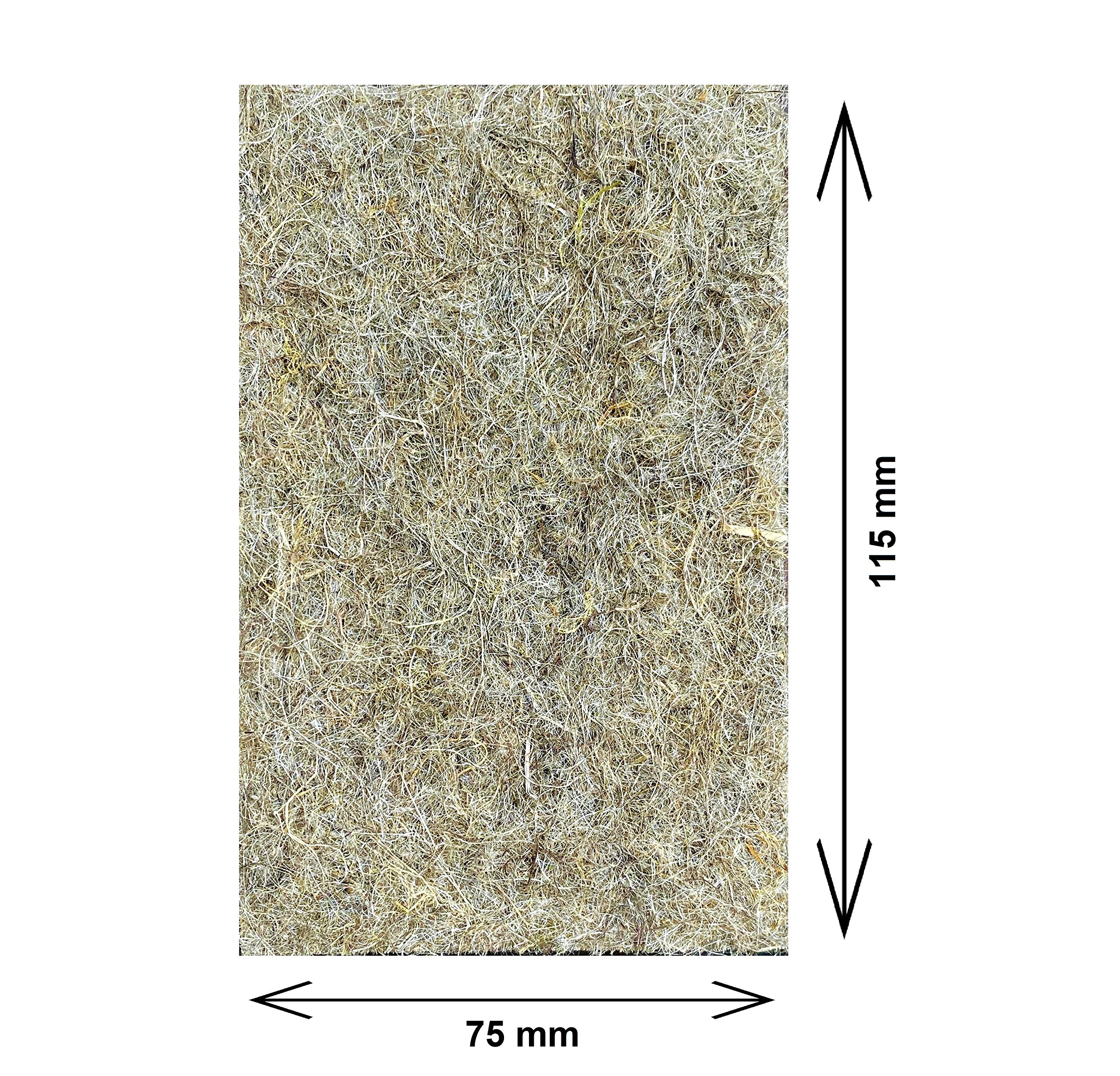 aus 100% Hanf, 115x75 mm, 1cm dick, 7er Kette, 4er Pack, Gesamtstückzahll: 28 Stück (0, 43€/Stück) für Tray 1020