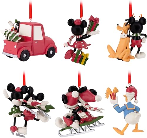 Miniatura 2 de Hallmark Disney - Juego de 6 adornos navideños de Mickey Mouse y sus amigos