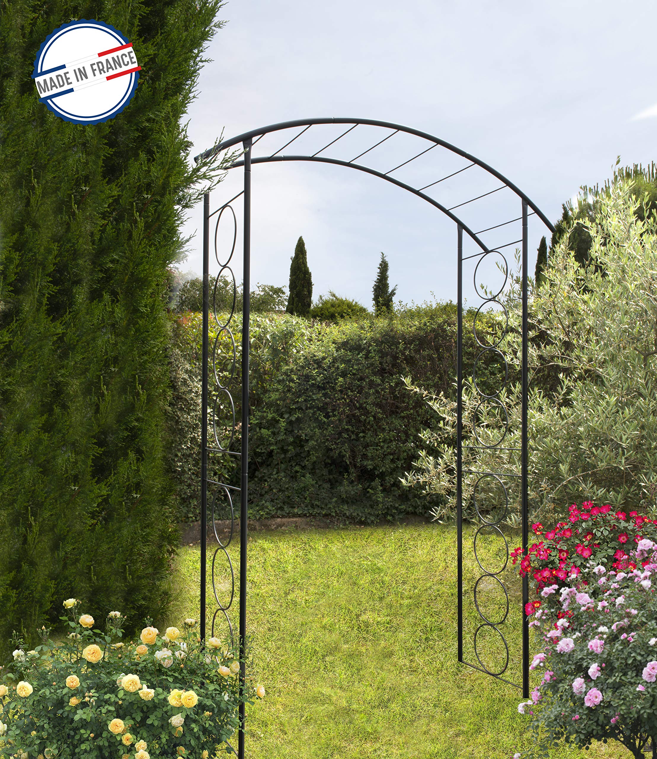 Louis Moulin Gartenbogen Aus Rundrohr - 148x40x207 Cm, Tannengrün, 20 Mm Durchmesser