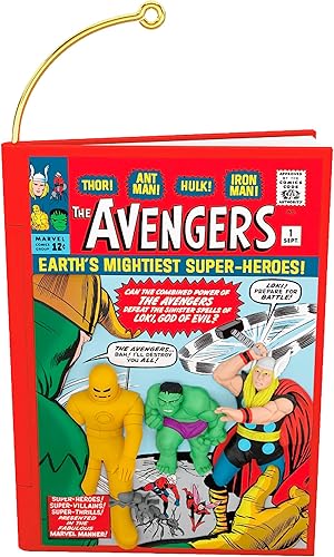 Hallmark Keepsake Adorno de Navidad 2023, Marvel Comics The Avengers 60 aniversario, regalos de superhéroes