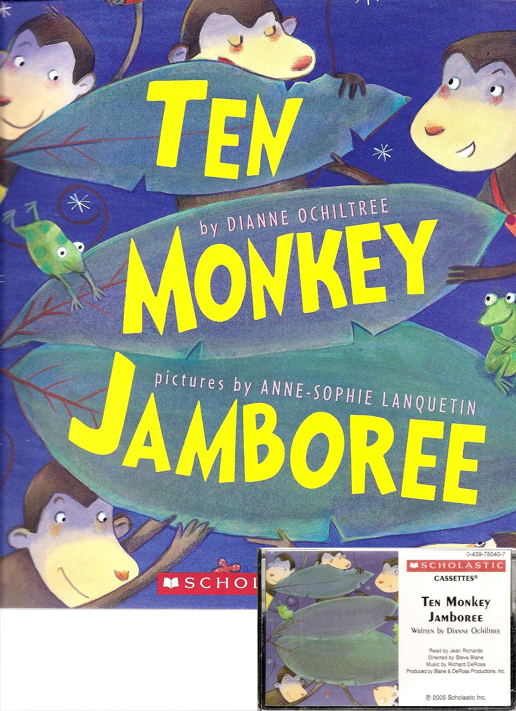 Ten Monkey Jamboree Book and Audiocassette Tape Set (Paperback Book and Audio Cassette Tape) Accessory – January 1, 2005