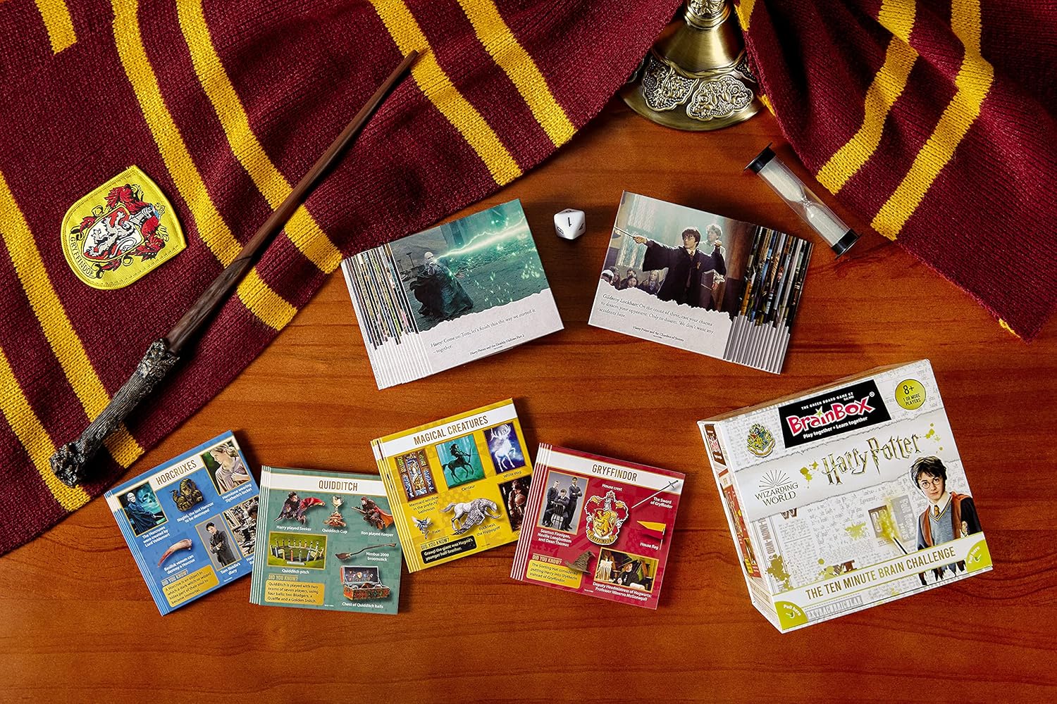 Asmodee BrainBox Harry Potter | Fun & Educational Card Game | Ages 8+ | 1+ Players | 10 Minutes Play Time