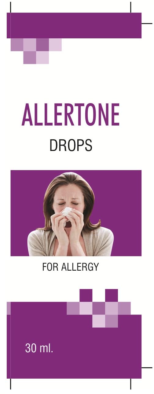 ALLERTONE Homeopathic Medicine DROPS for allergy (pack of 3)