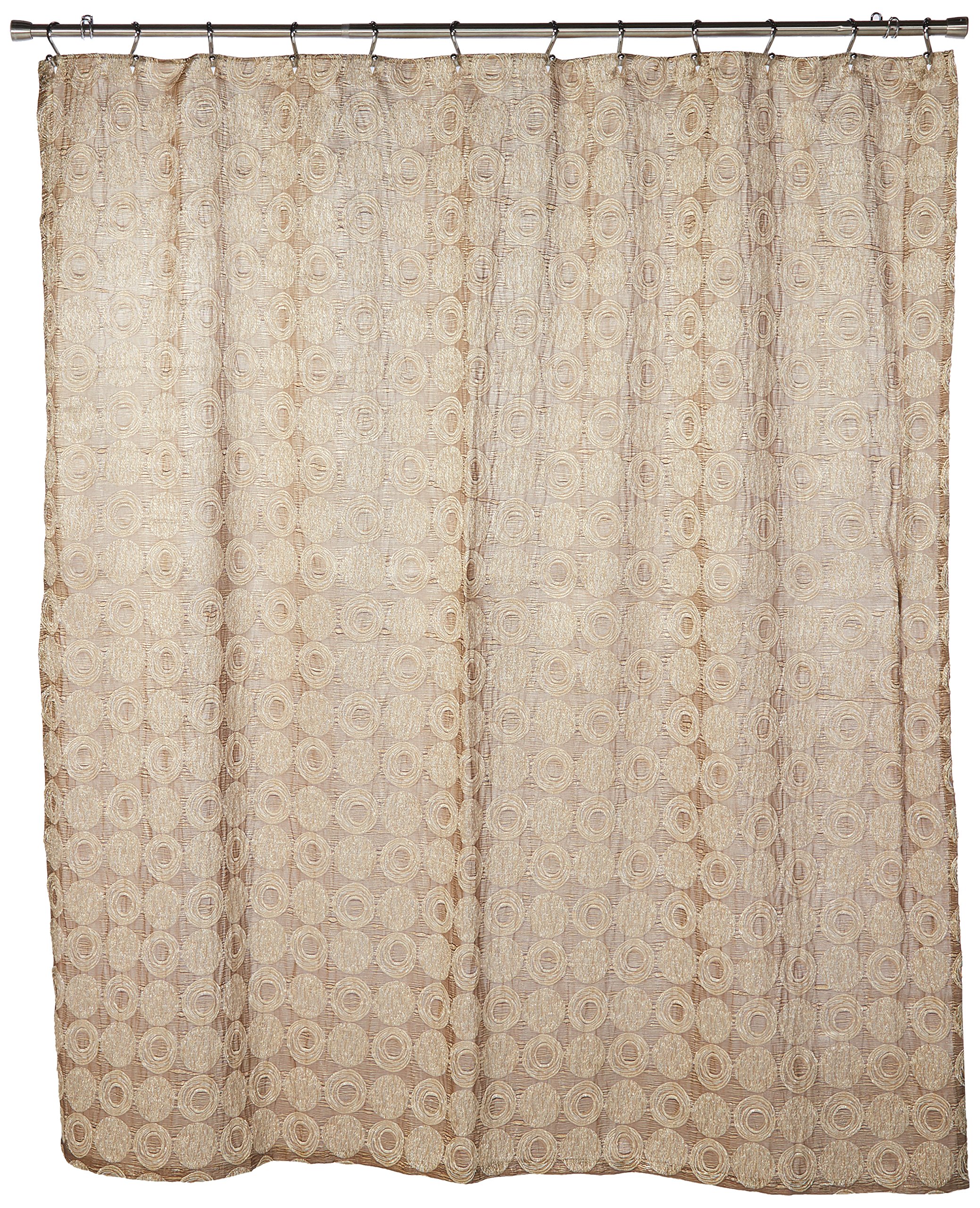 Avanti Linens Soft Galaxy Collection, Shower Curtain, Gold, W 72" x L 72" (1 Panels) - Image 2