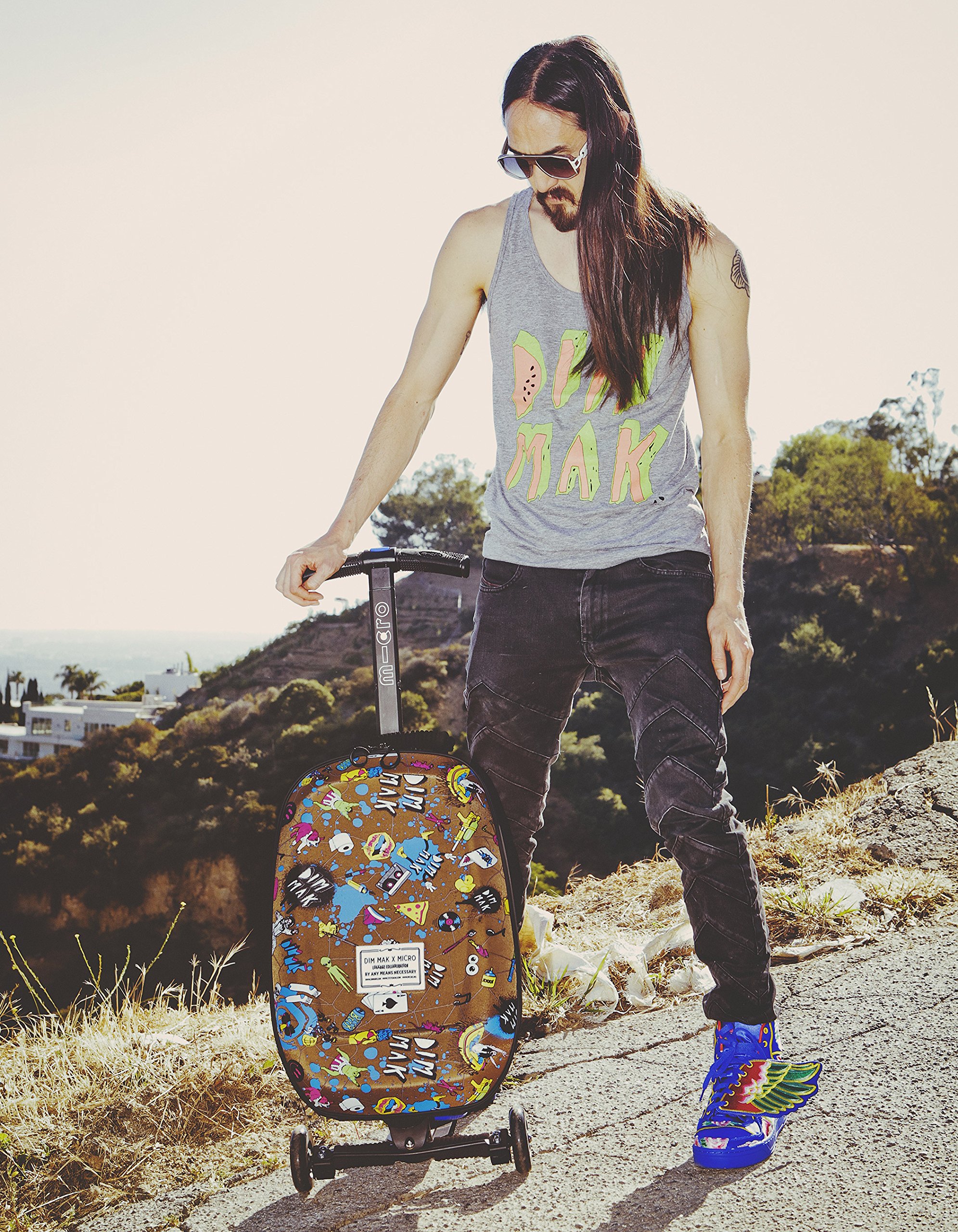 Micro Scooters Adult Foldable 2in1 Luggage Scooter - Designed by