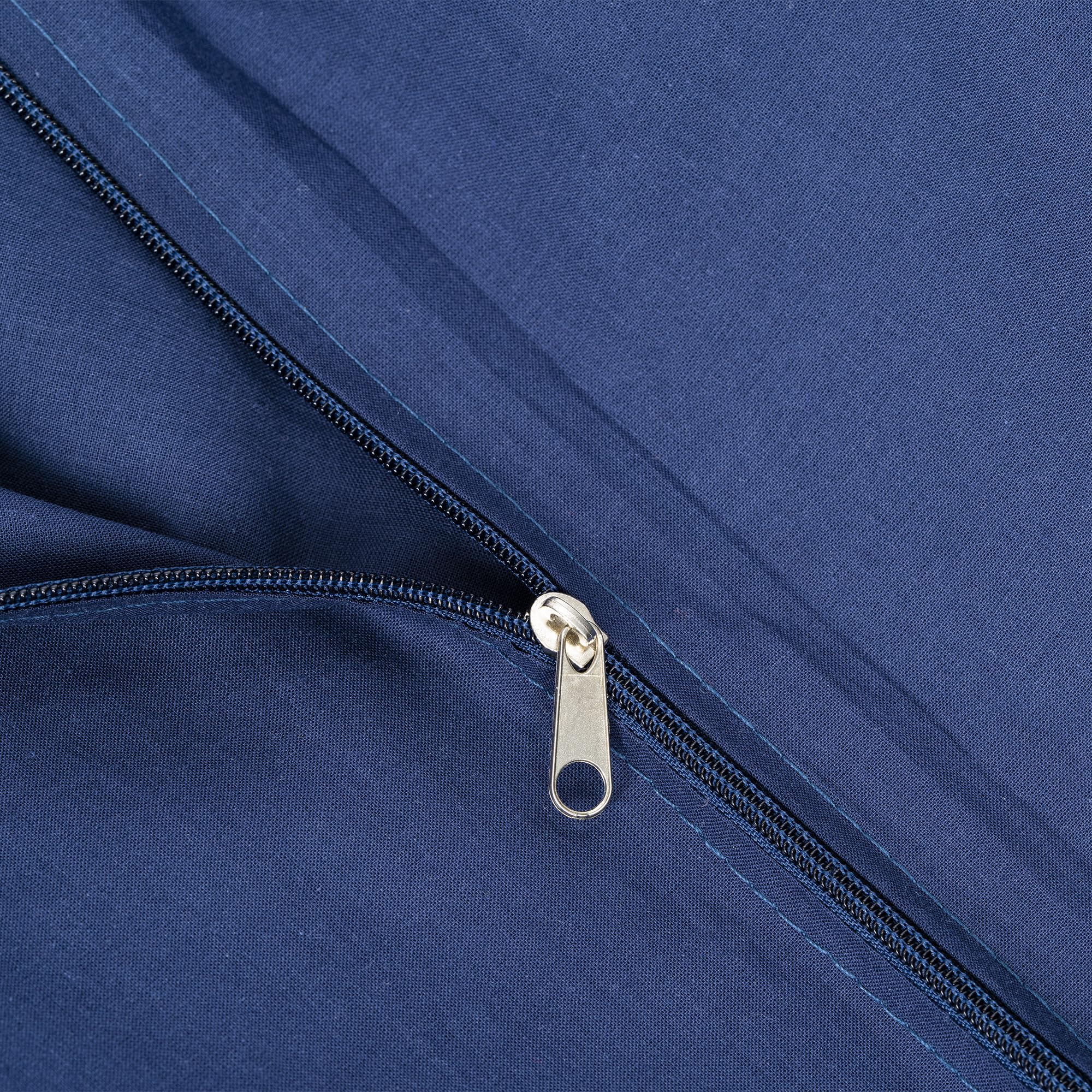 Sac de couchage en coton avec fermeture éclair et compartiment pour coussin - Idéal comme sac de couchage d'été ultra léger pour les voyages - Sac de couchage intérieur petit fin et léger