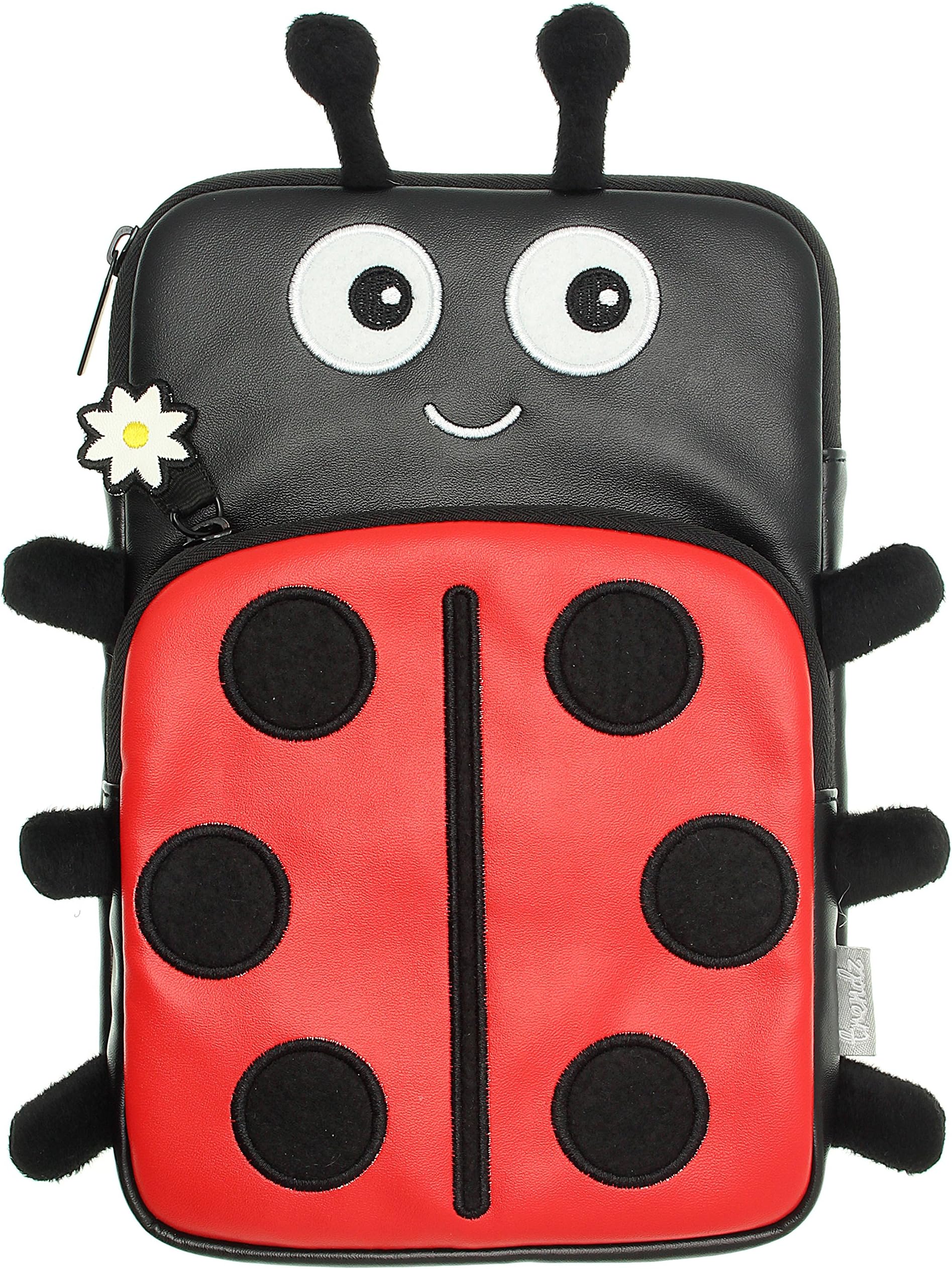 My Doodles Fun Novelty Children's Character Universal Case Cover Sleeve Pouch with Zip and Compatible with 7 inch Tablets - Ladybird