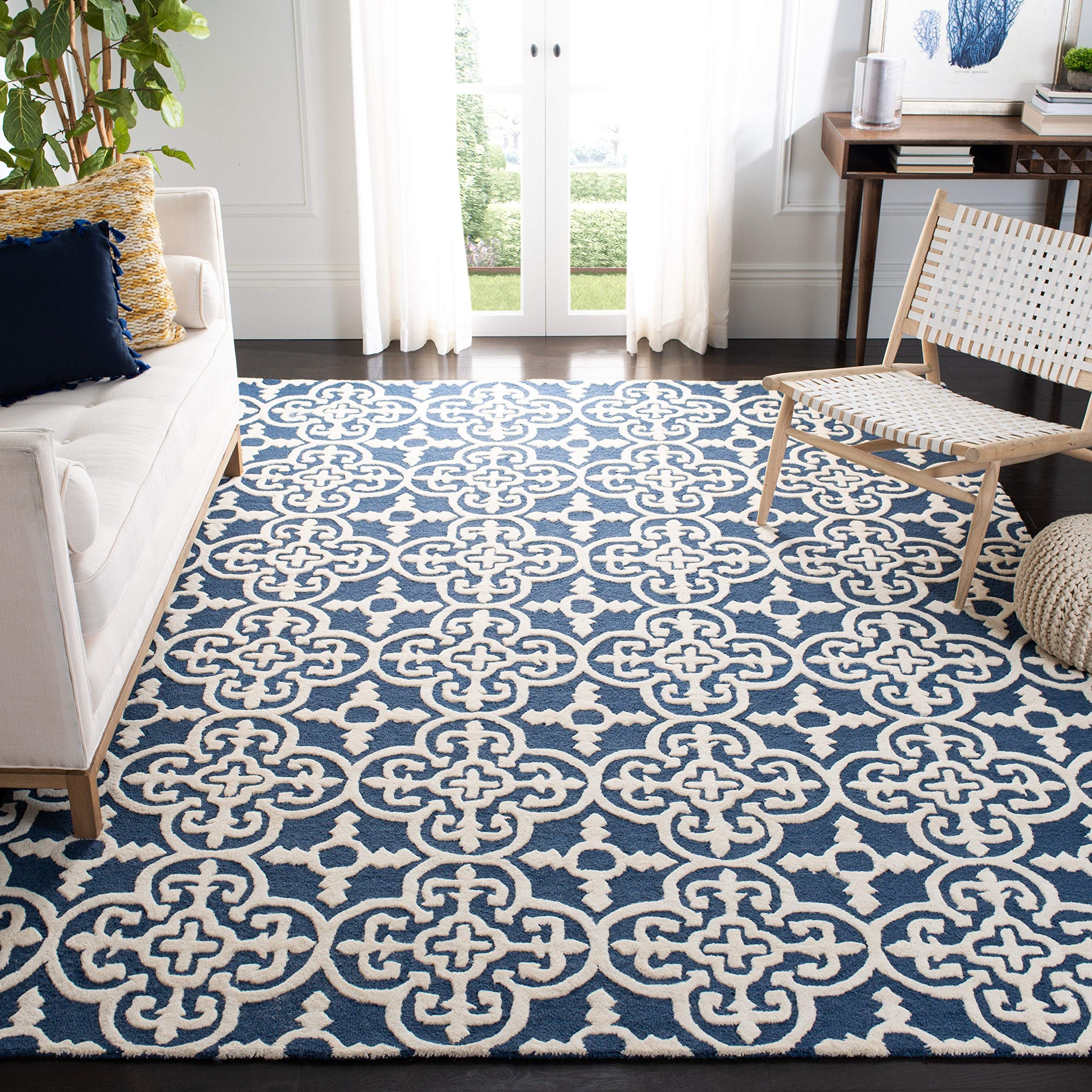 Tapis Coureur Safavieh Cambridge Laine Gris Et Ivoire, 2'6 X 12', Neuf