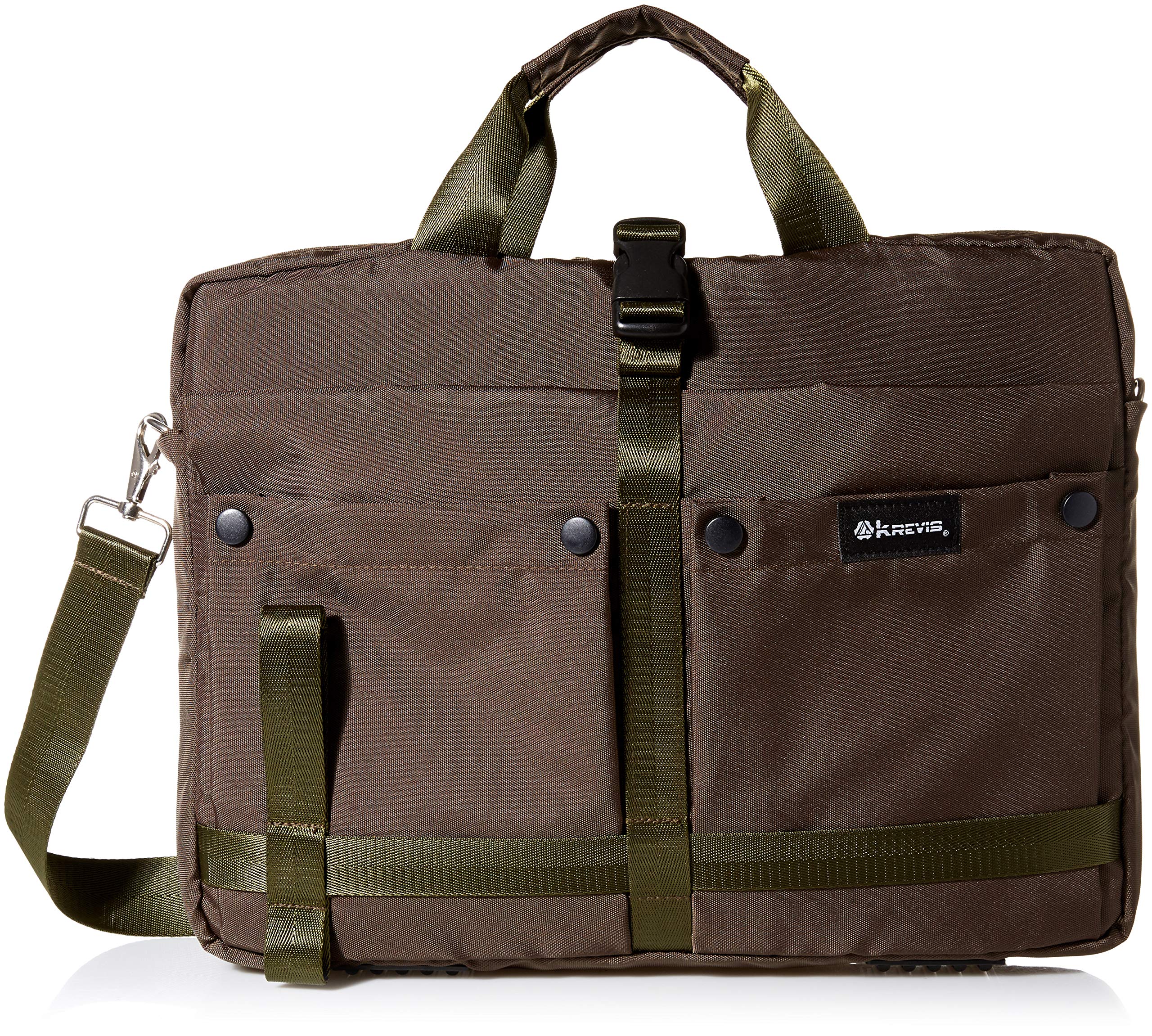 Krevis Outdoor Tactical Military Design Laptop Breifcase Bag, Fits Lap Tops and Tablets Up to 15" with Multiple Compartments - High Quality + Lifetime Warranty