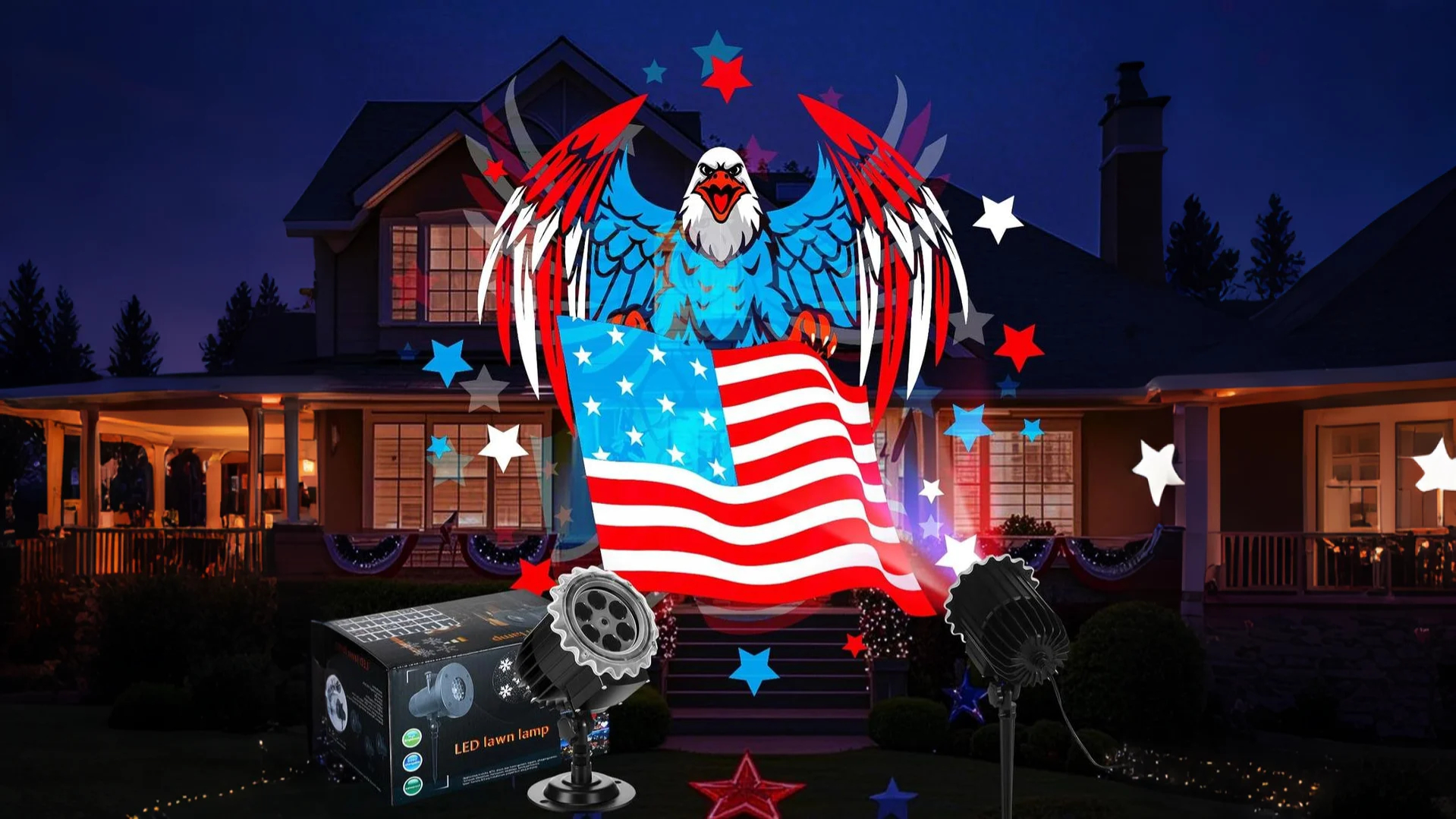 Amazon.com: Lingvee Independence Day Projector Lights 4th of July