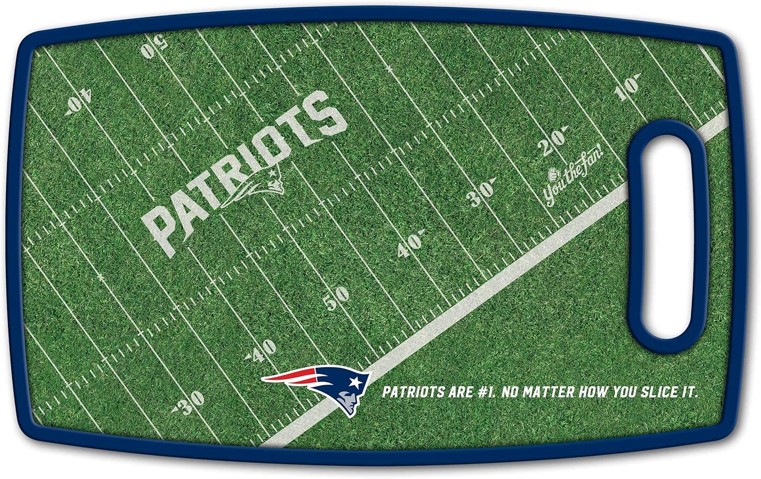 YouTheFan NFL New England Patriots 3-Piece 22" x 9" BBQ Set, 14.5" x 9" Cutting Board