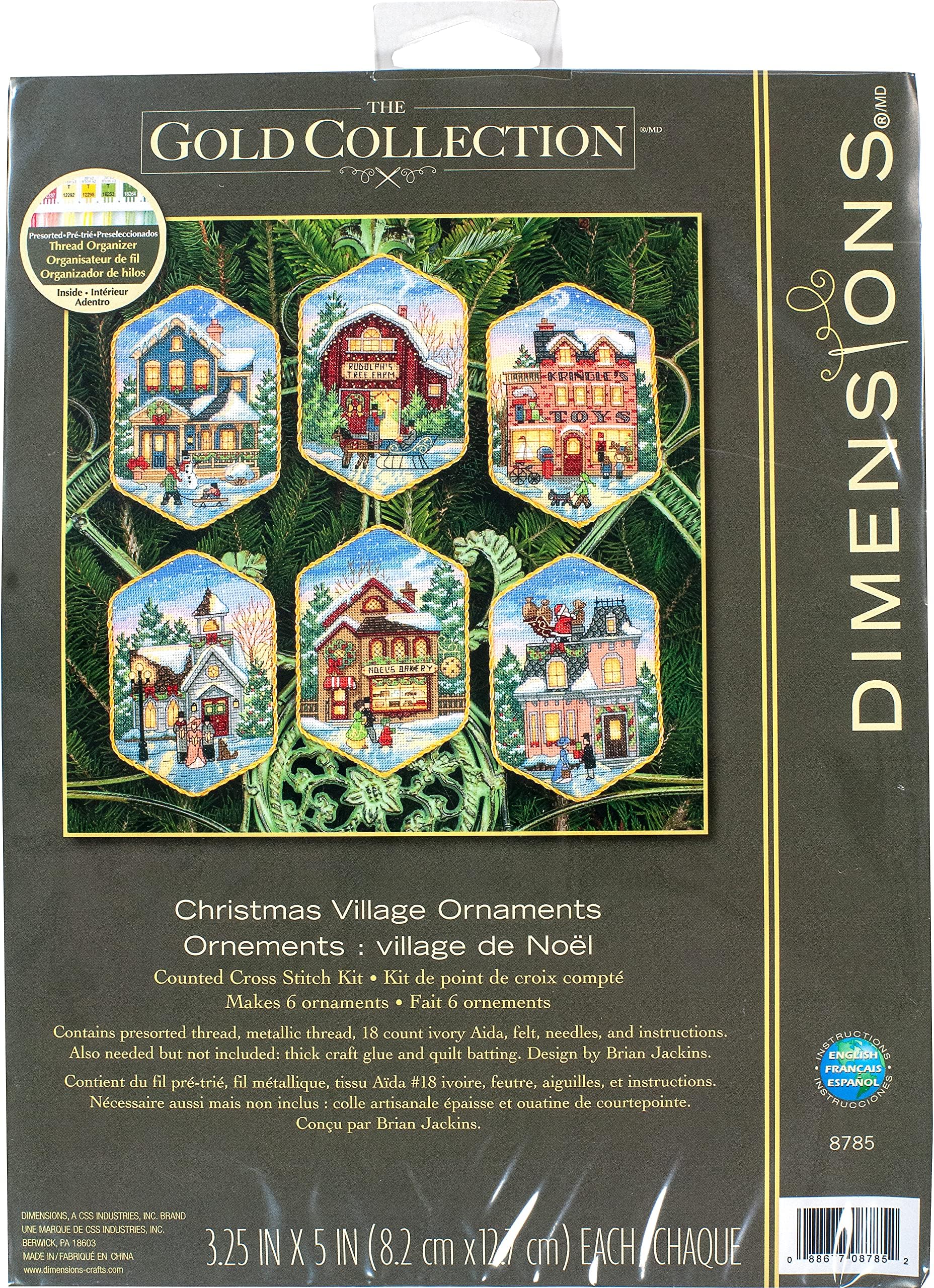 Dimensions CHRISTMAS VILLAGE, Metal, Оne Расk