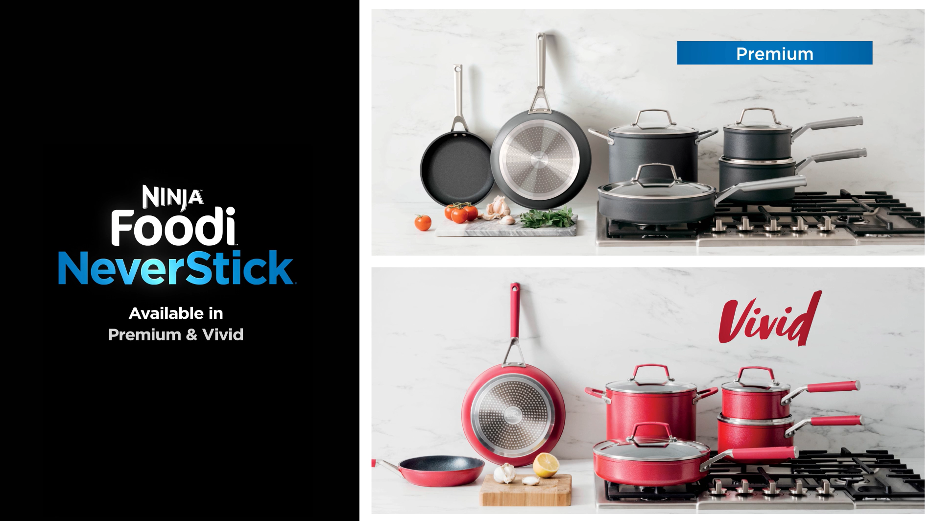 Amazon.com: Ninja C28000 Foodi NeverStick Vivid 8-Piece Cookware