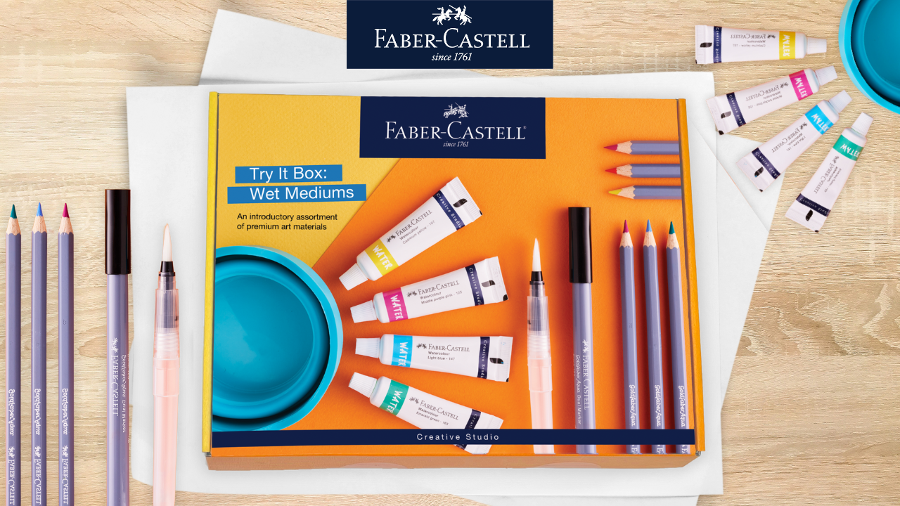 Amazon.com: Faber-Castell Try It Box: Wet Mediums, 13 Piece